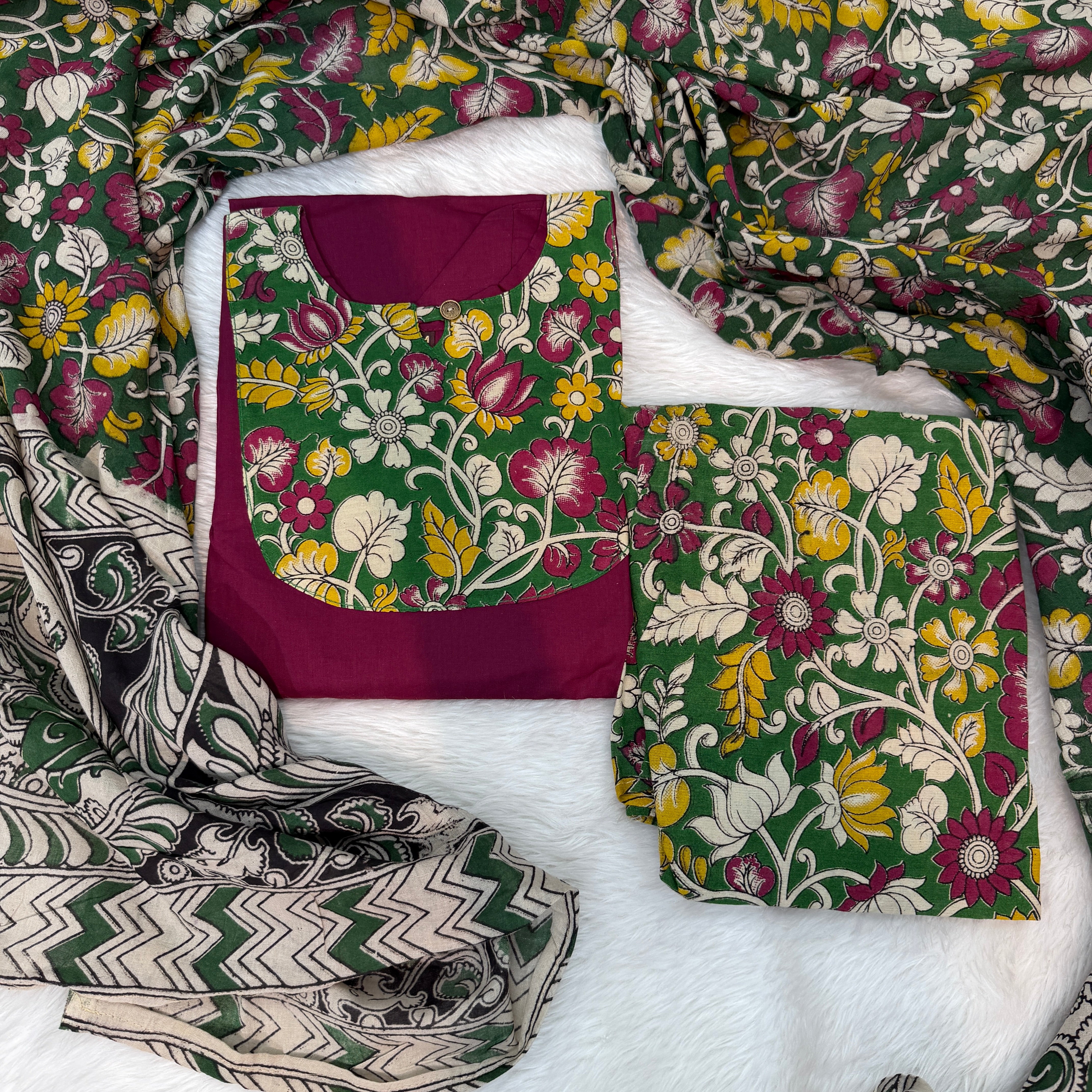 Aadi Sale Kurti 620419. Kalamkari 3pc