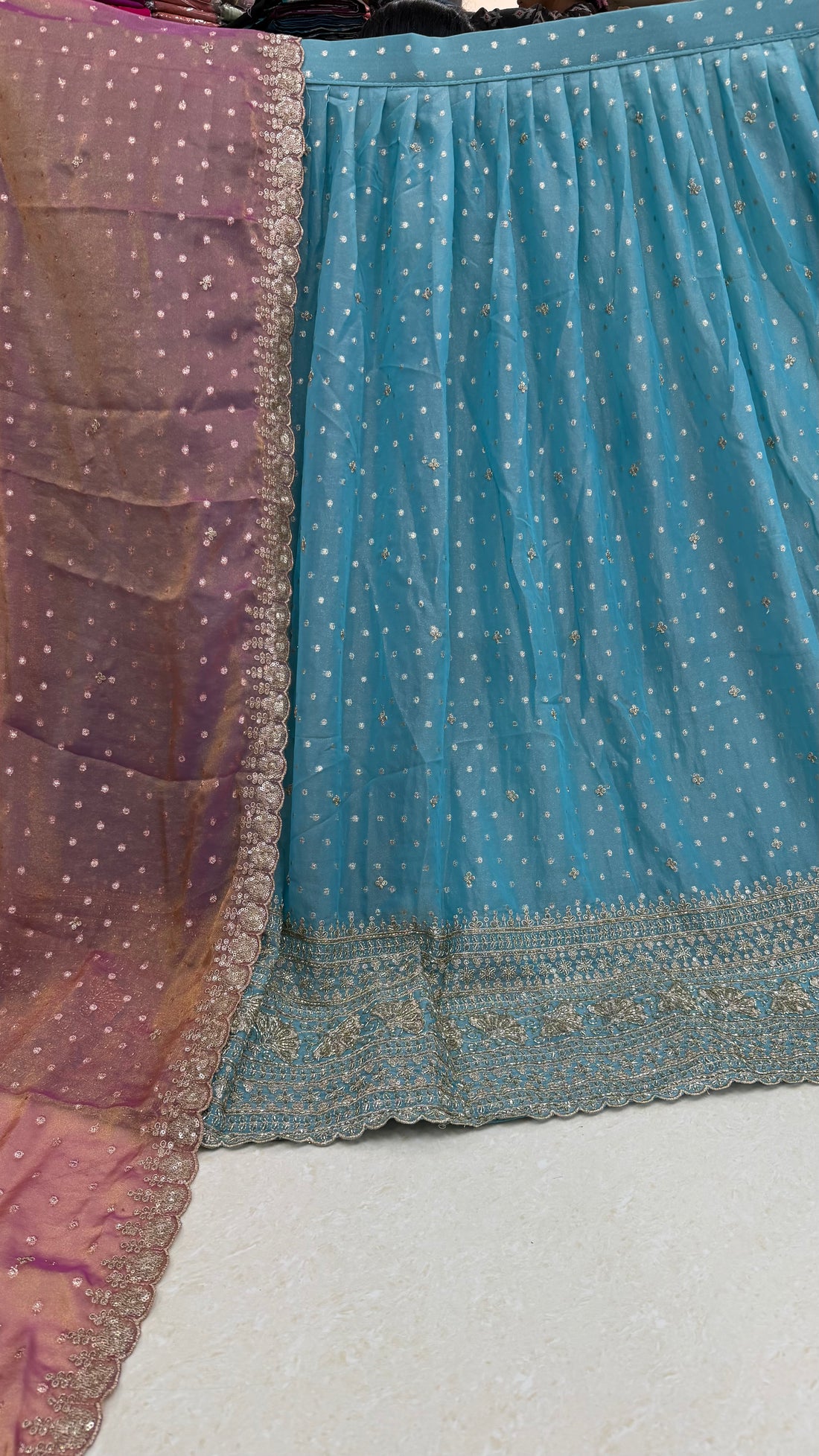 MRC181 Vellfrie Half Saree / Tissue