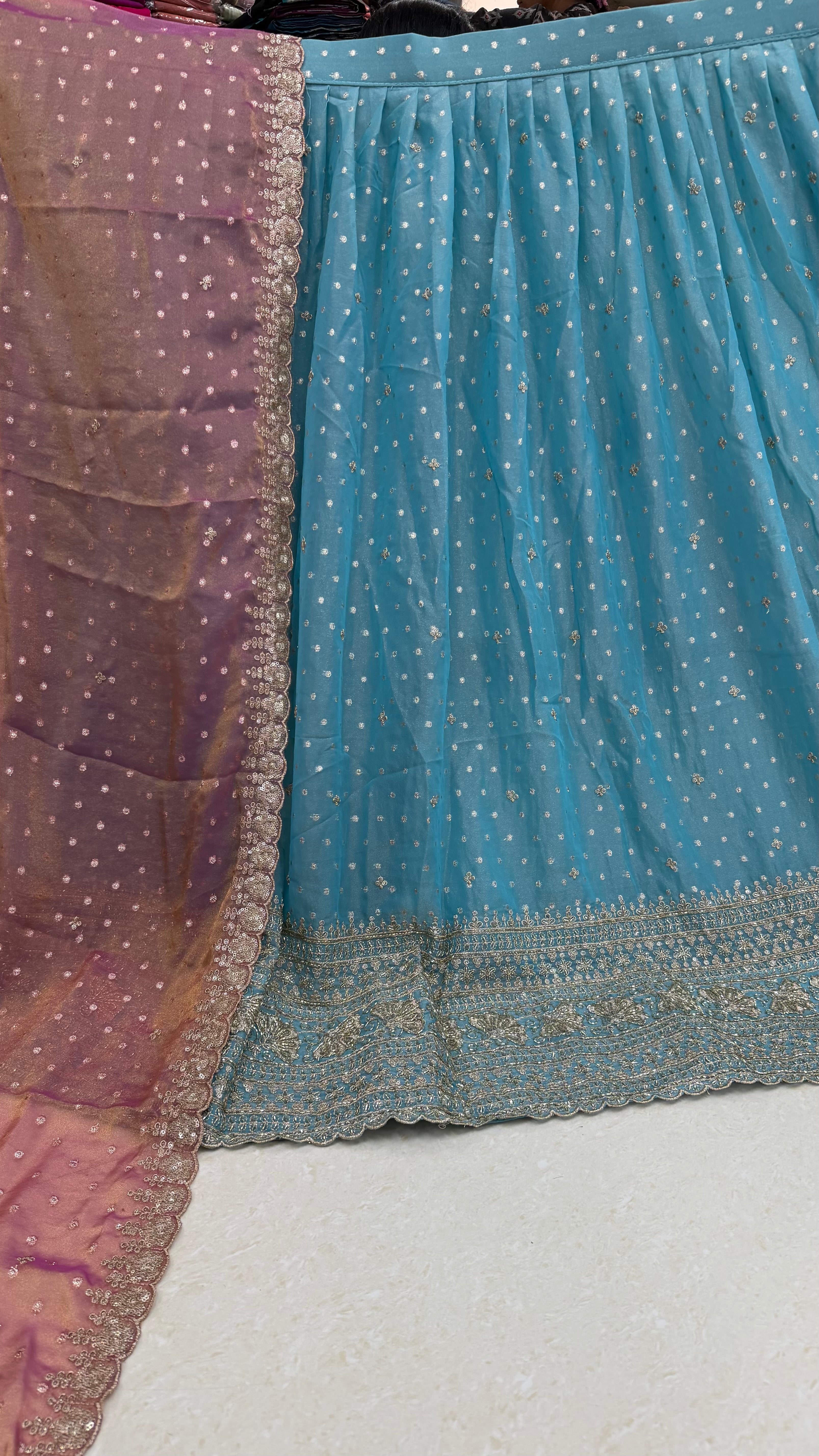 MRC181 Vellfrie Half Saree / Tissue