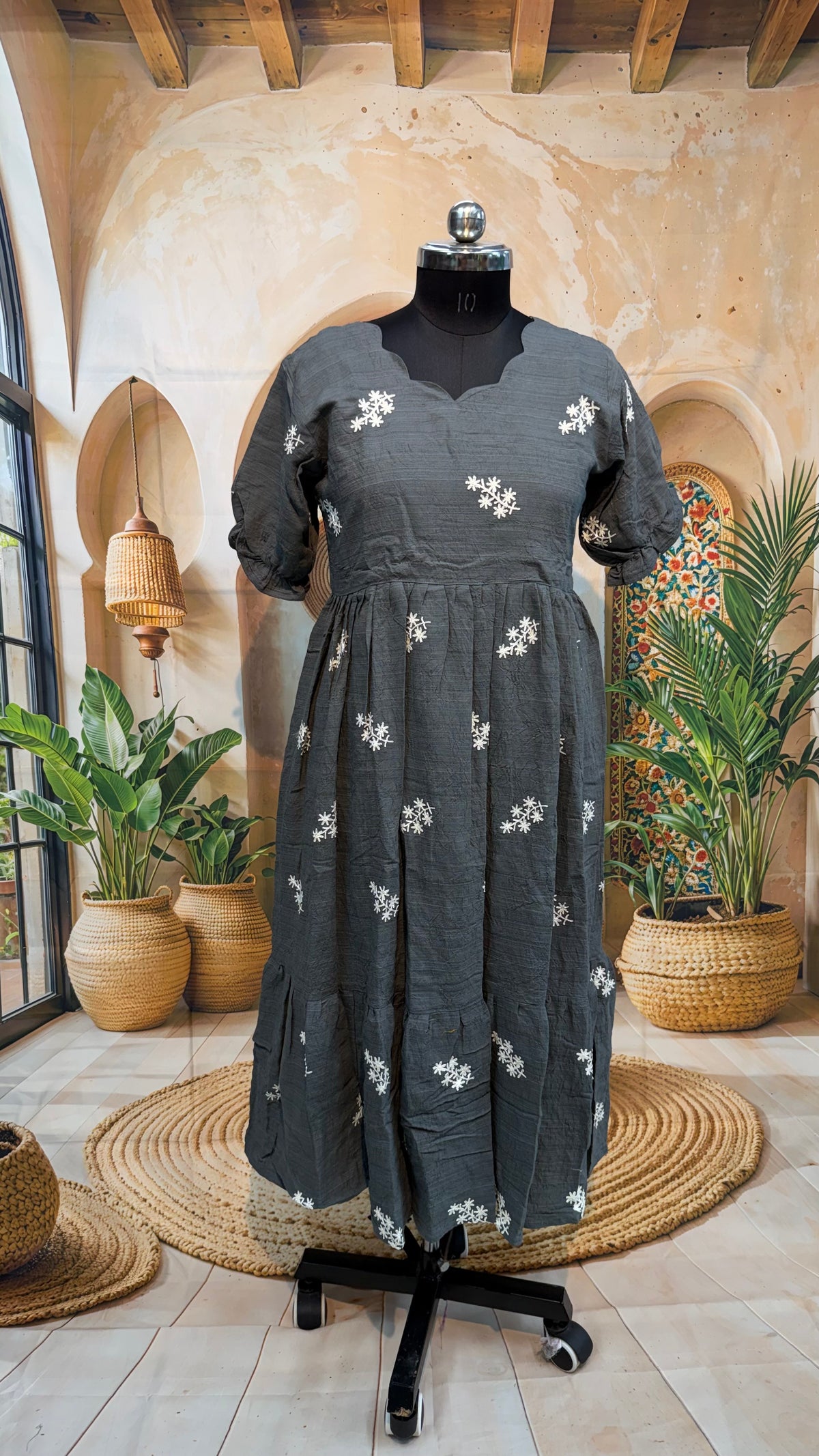 MRC415 Georget Crush Frock plus size