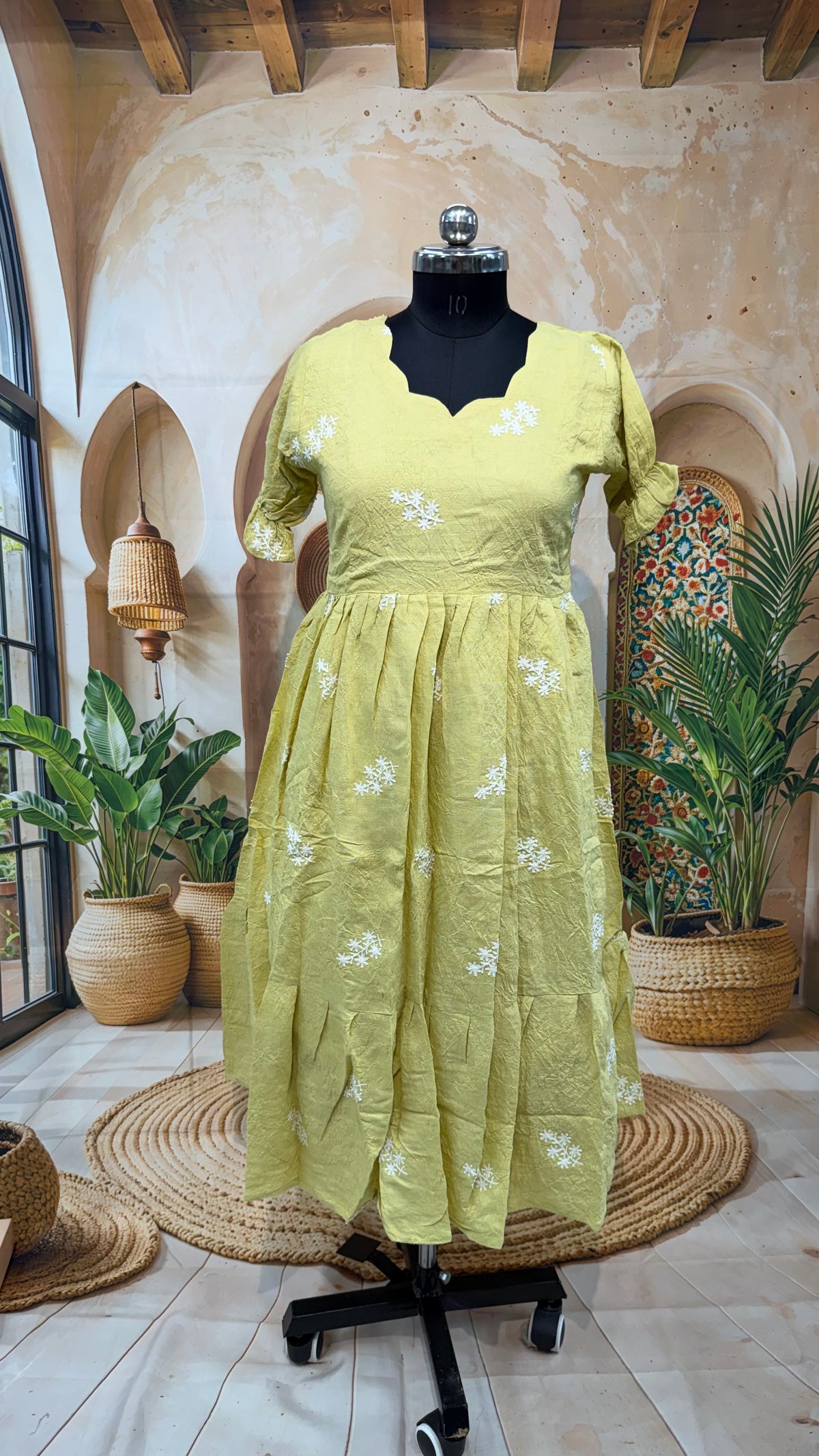 MRC415 Georget Crush Frock plus size