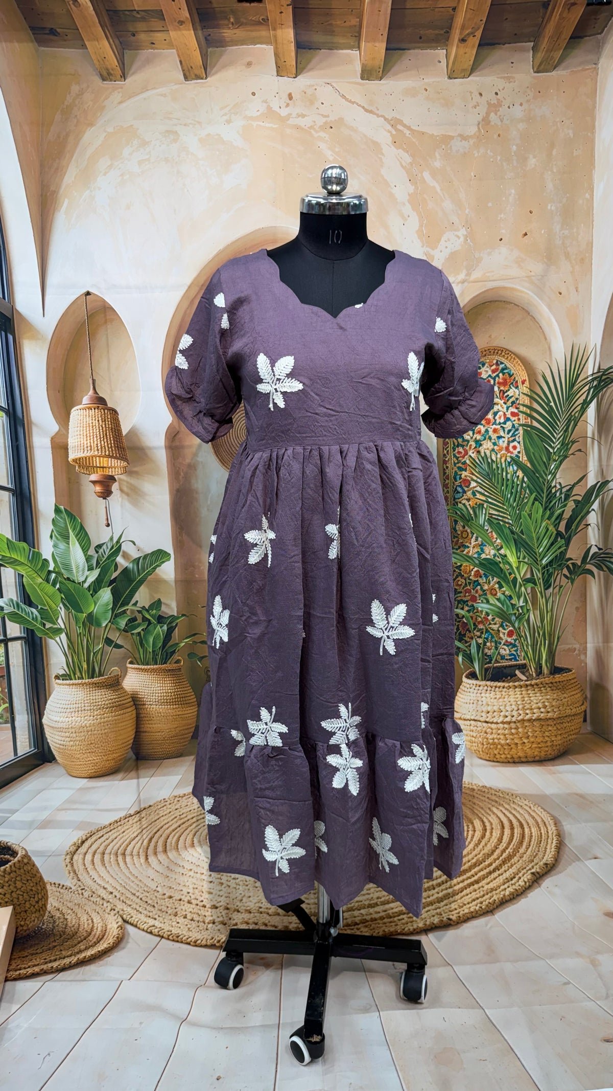 MRC415 Georget Crush Frock plus size