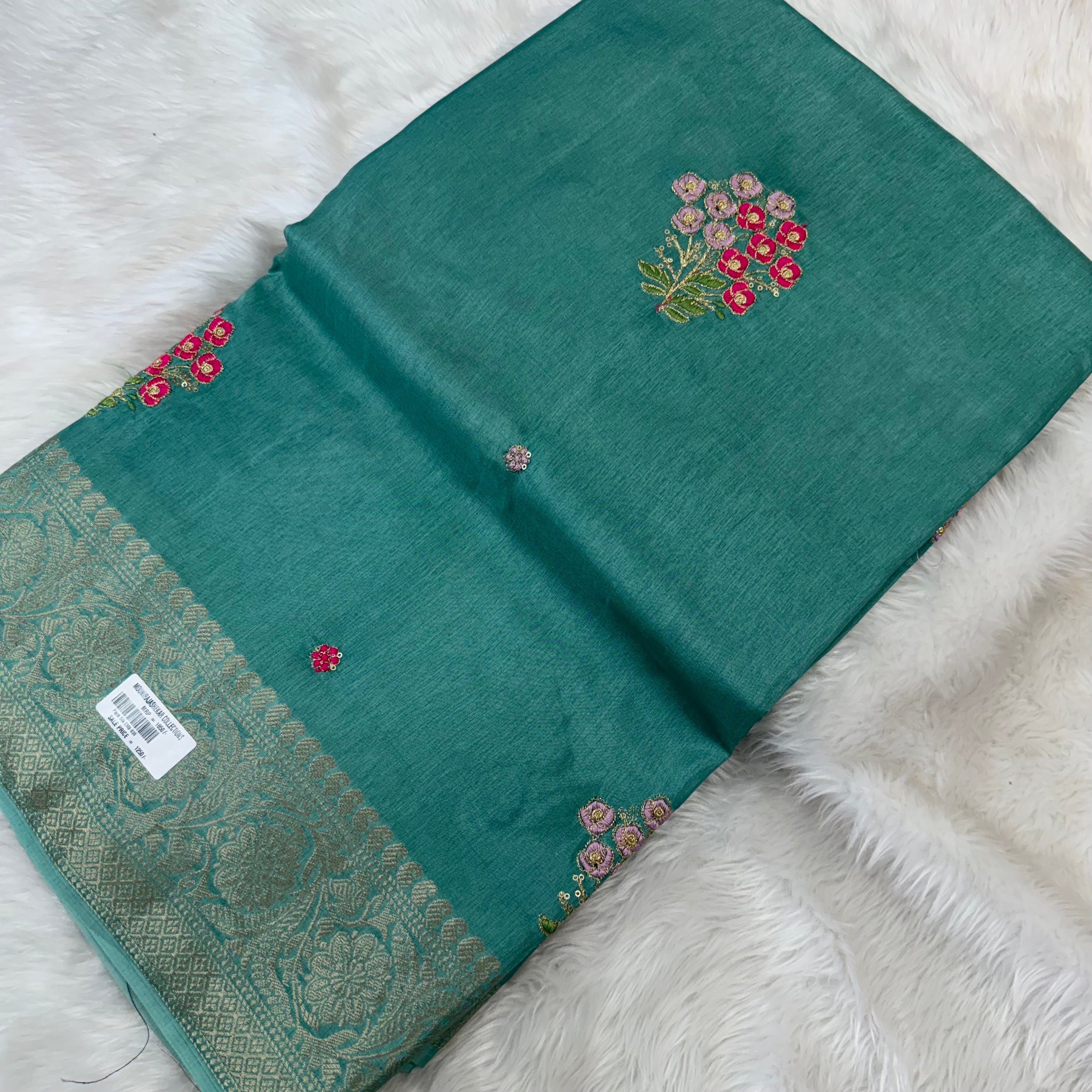MRC178 Green Mysore Silk / Payal Silk