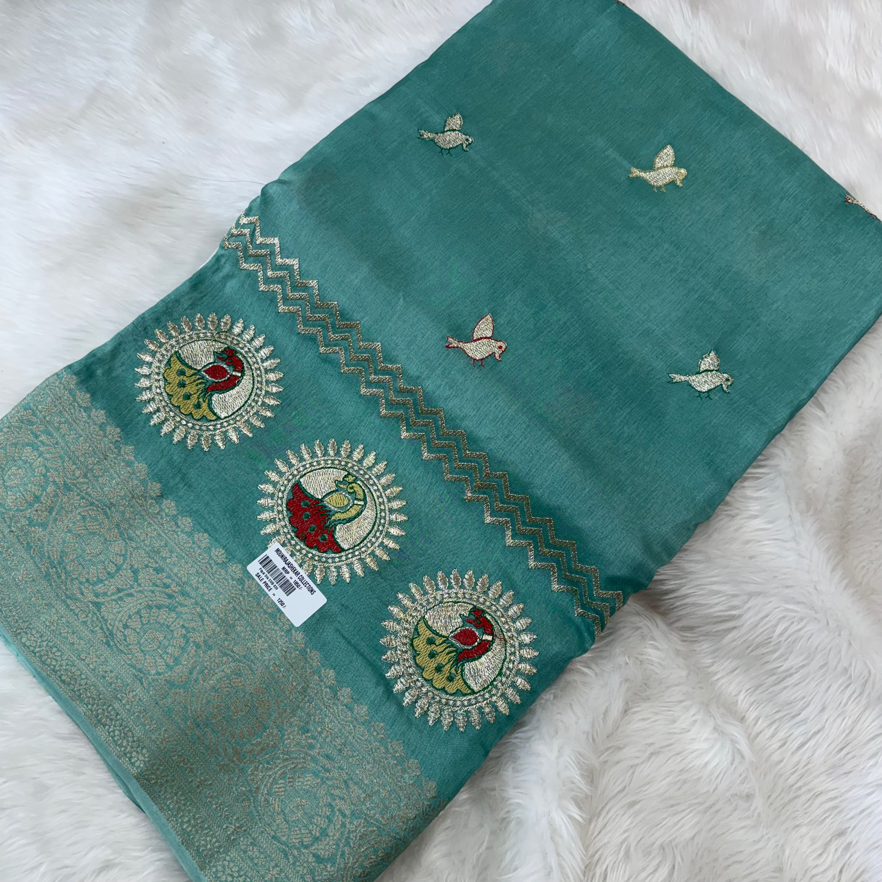 MRC178 Green Mysore Silk / Payal Silk
