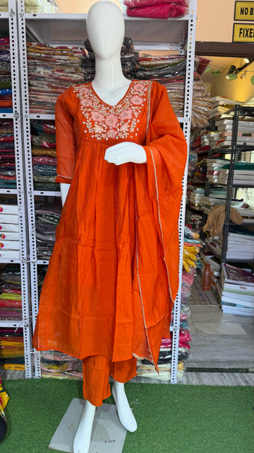 MRC107 3 piece party wear kurti set