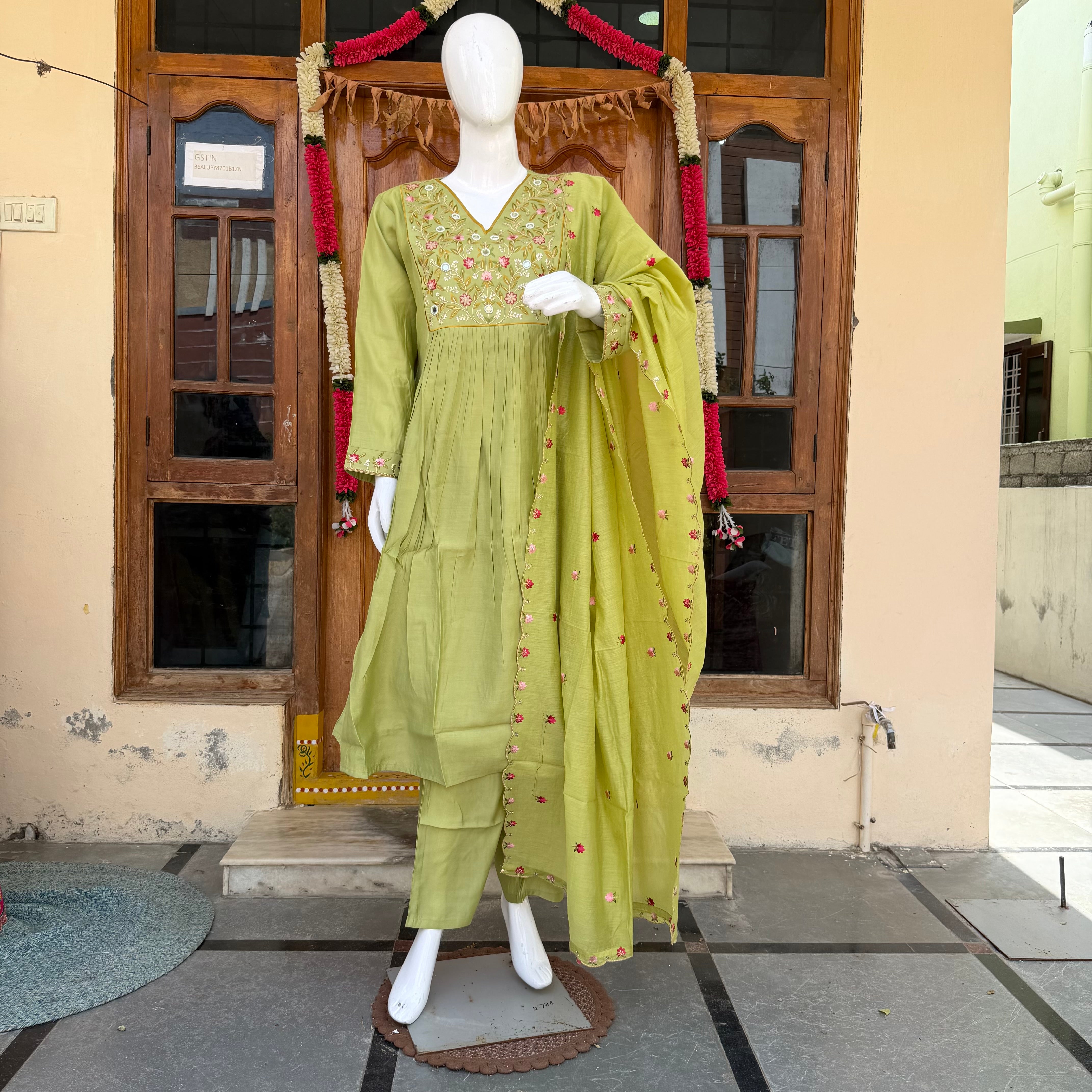 MRC166 RKCS 3 pieces umbrella Kurti sets