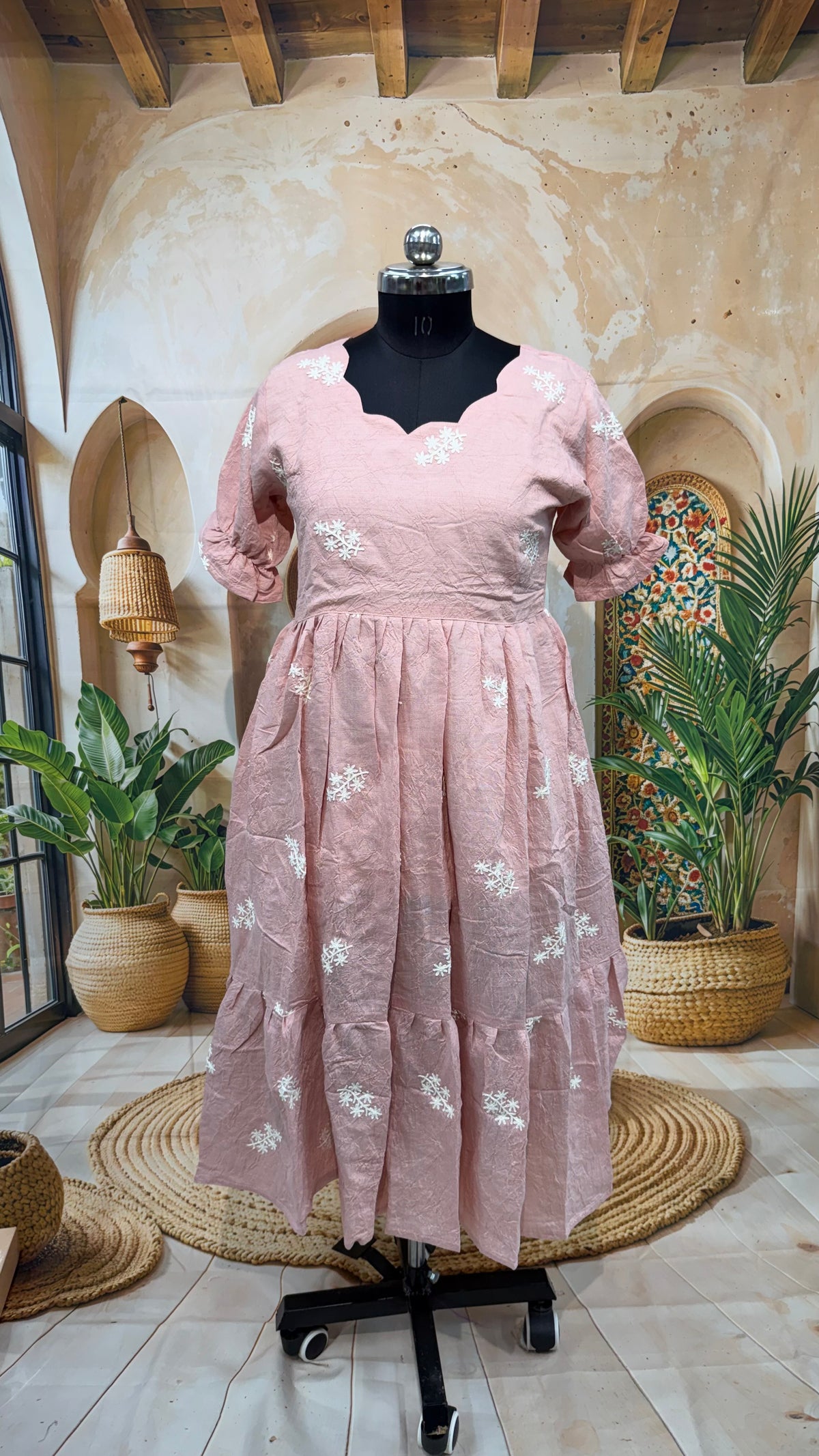 MRC415 Georget Crush Frock plus size