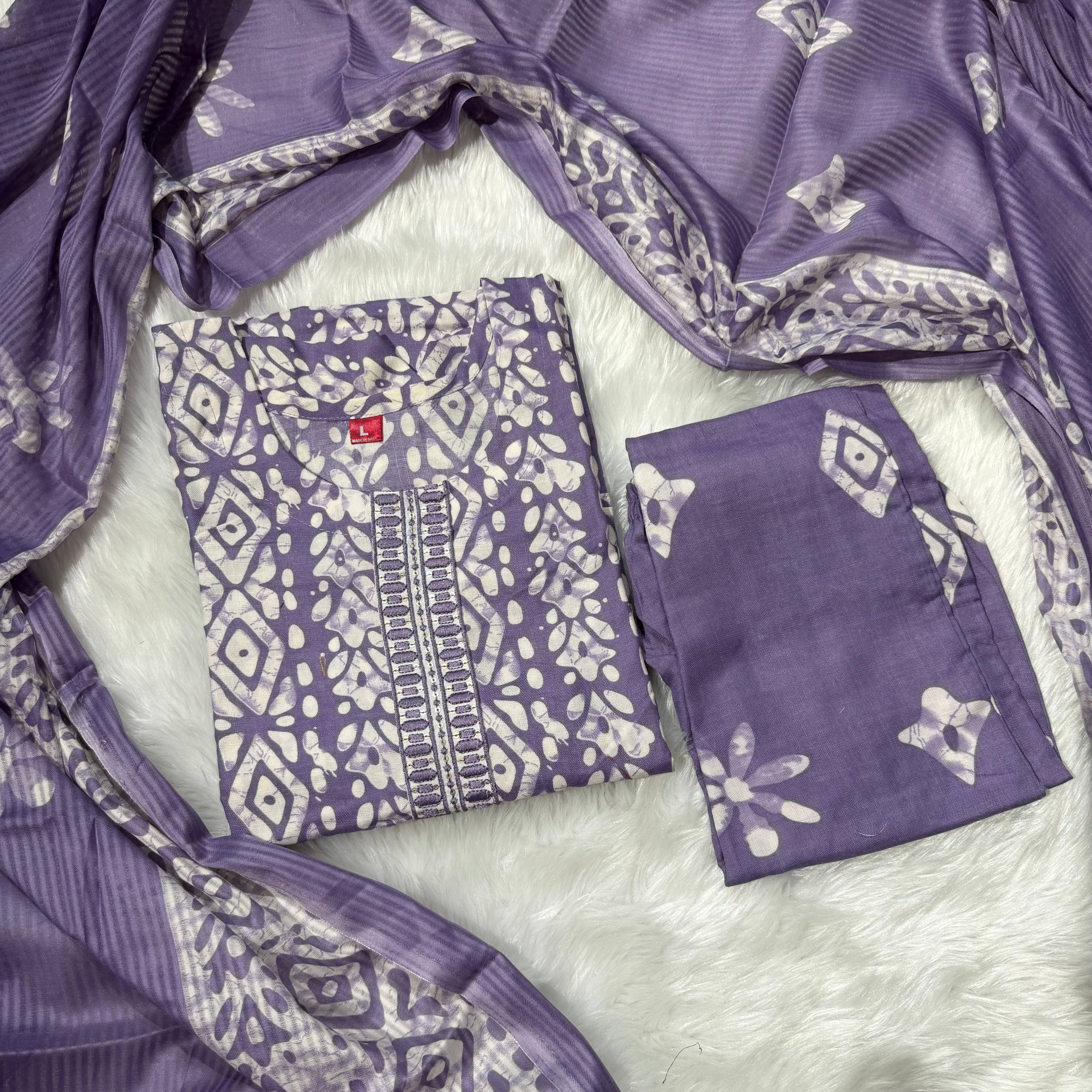 MRC144 Poonam 3 Piece kurti set