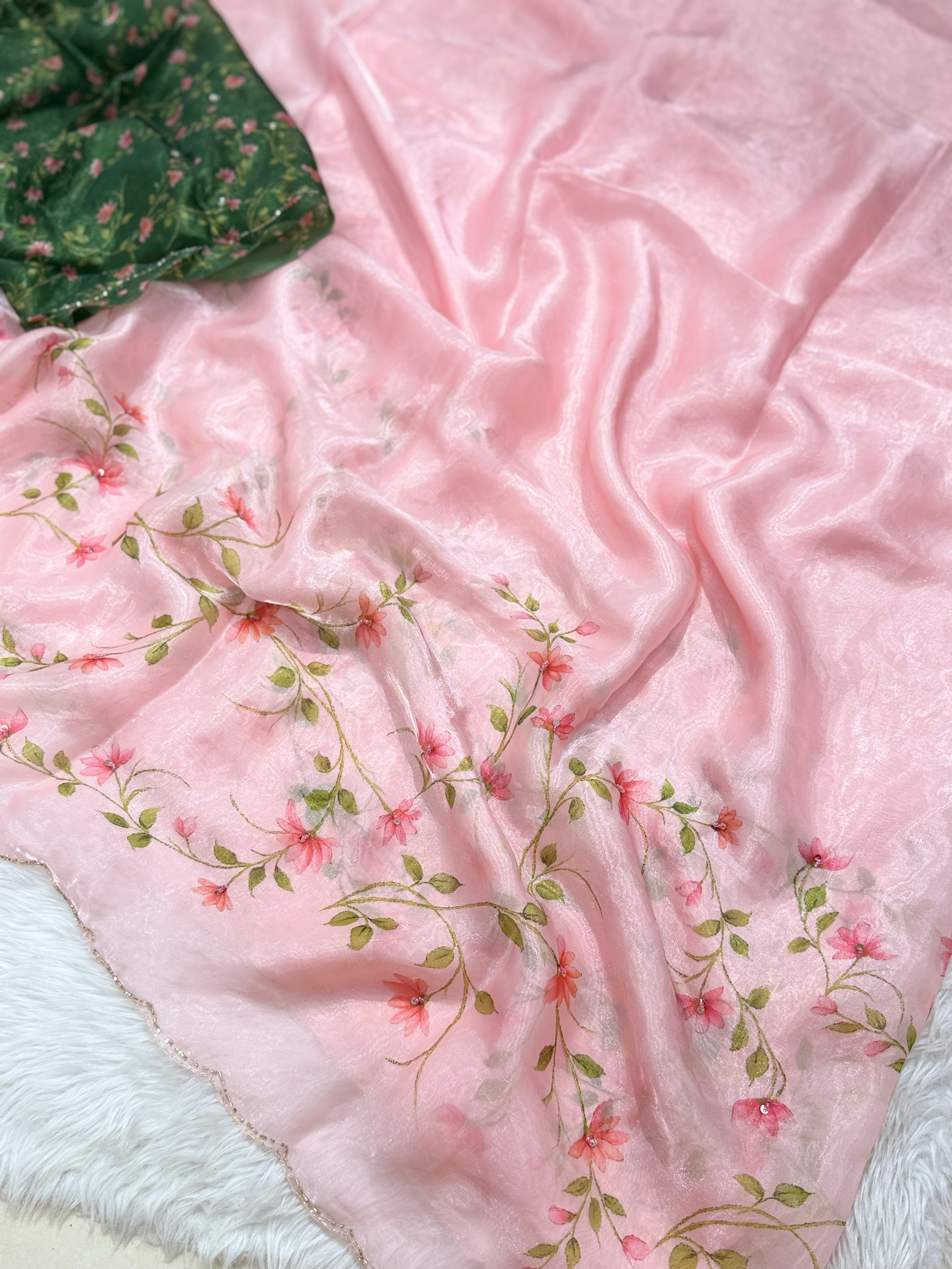 MRC323 Jay Shree pink butterfly