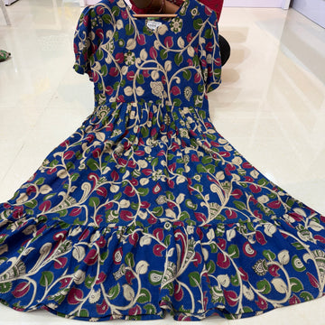 MRC224 cotton Kalamkari frocks