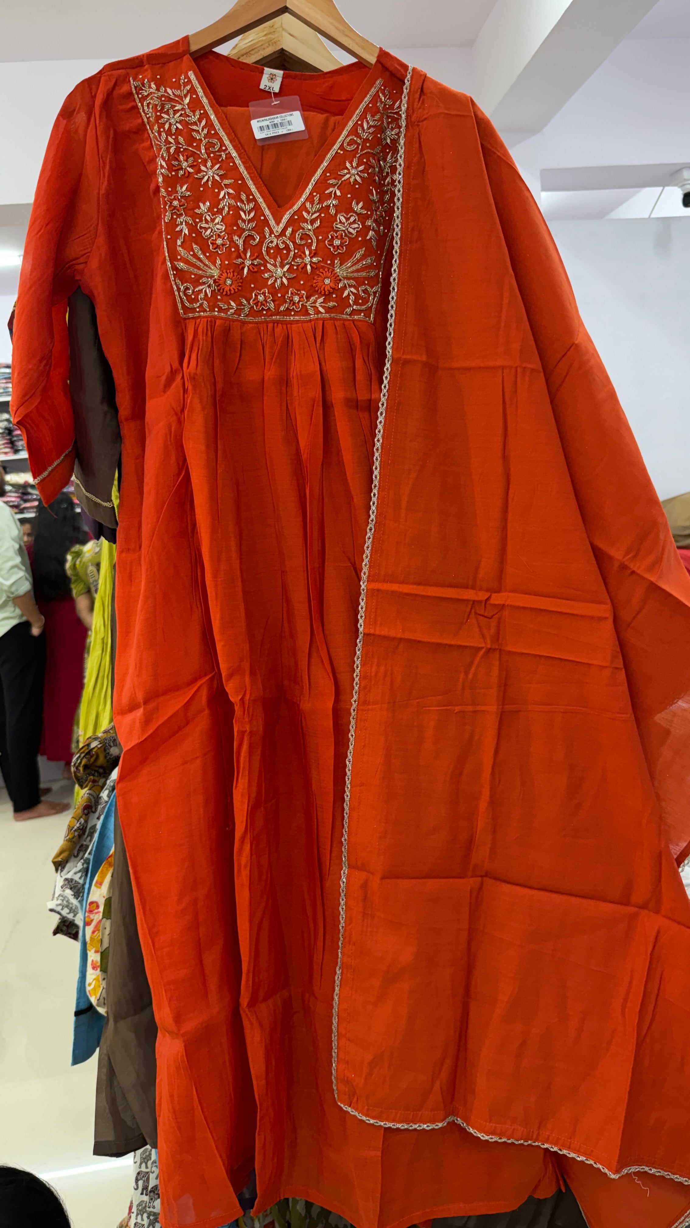 MRC107 3 piece party wear kurti set