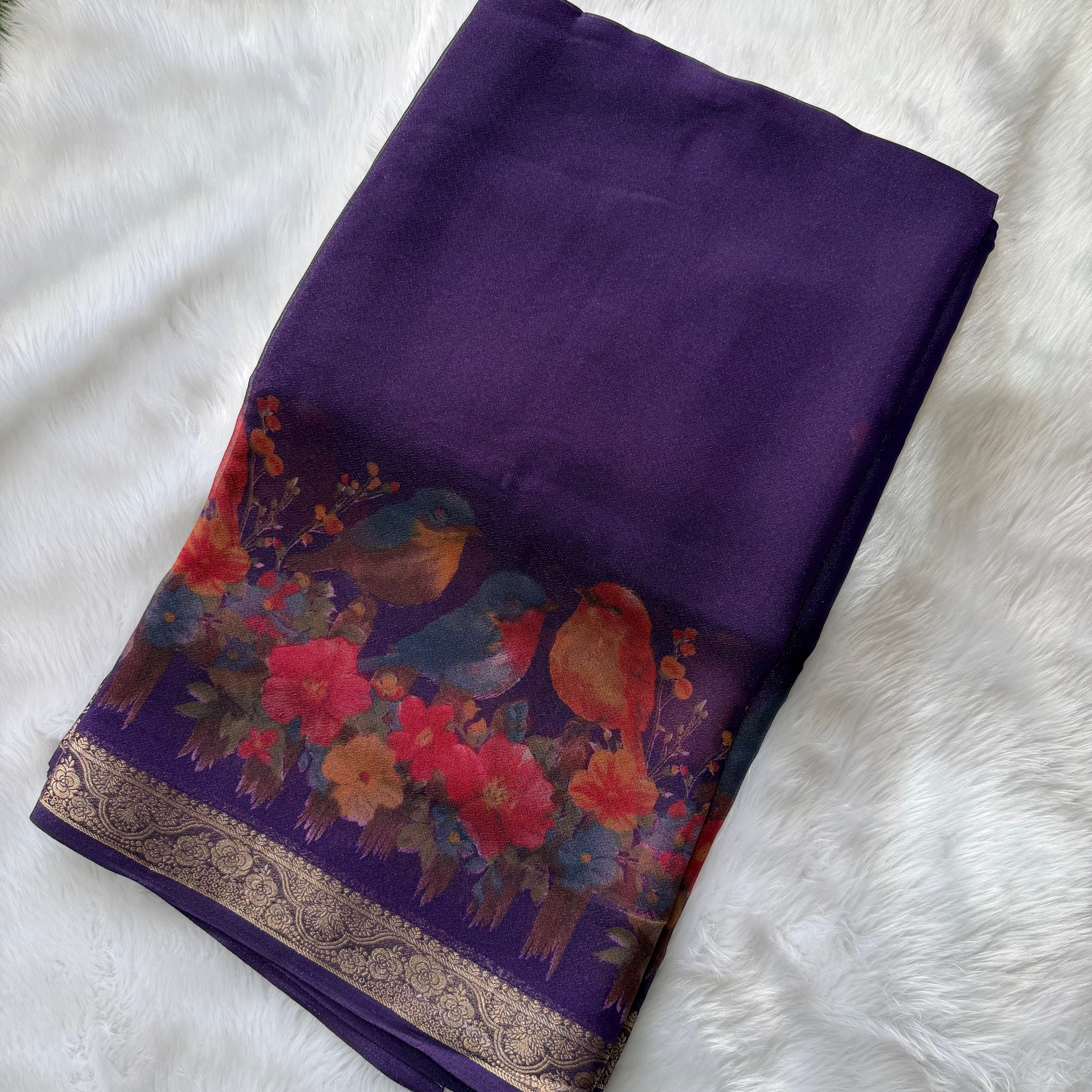 MRC140 Organza Crepe Georget saree/Vanshika