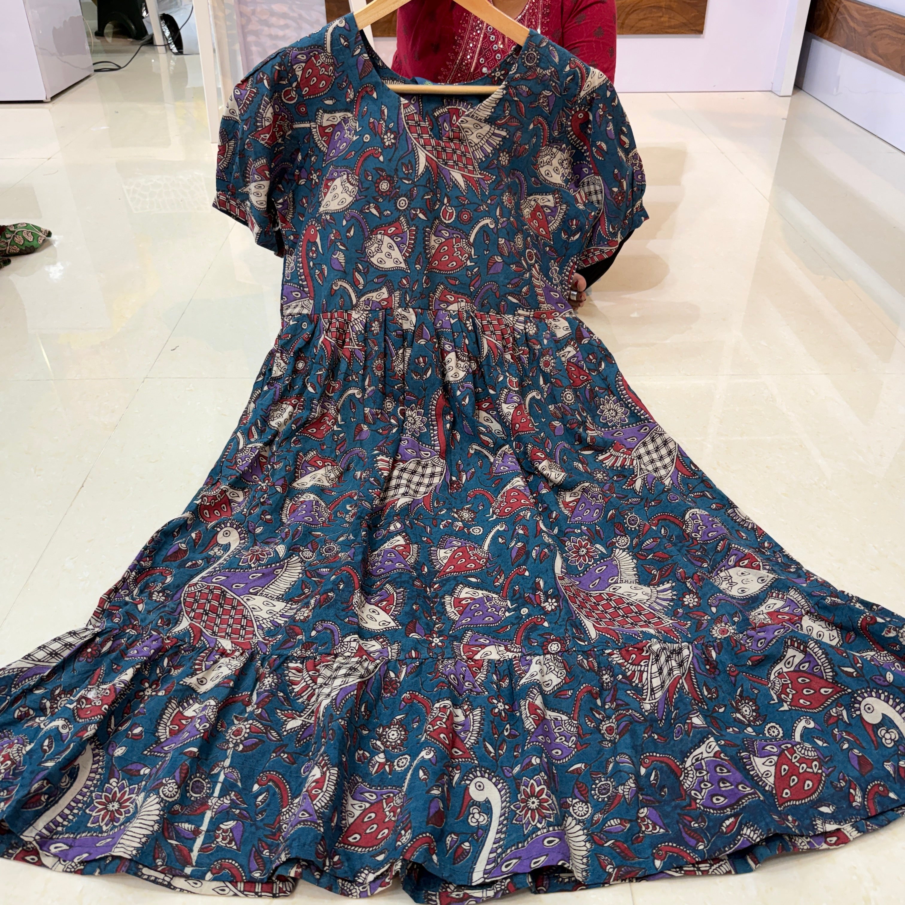 MRC224 cotton Kalamkari frocks