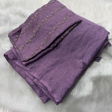 MRC141 Fendy crush Georget Saree / Tussels