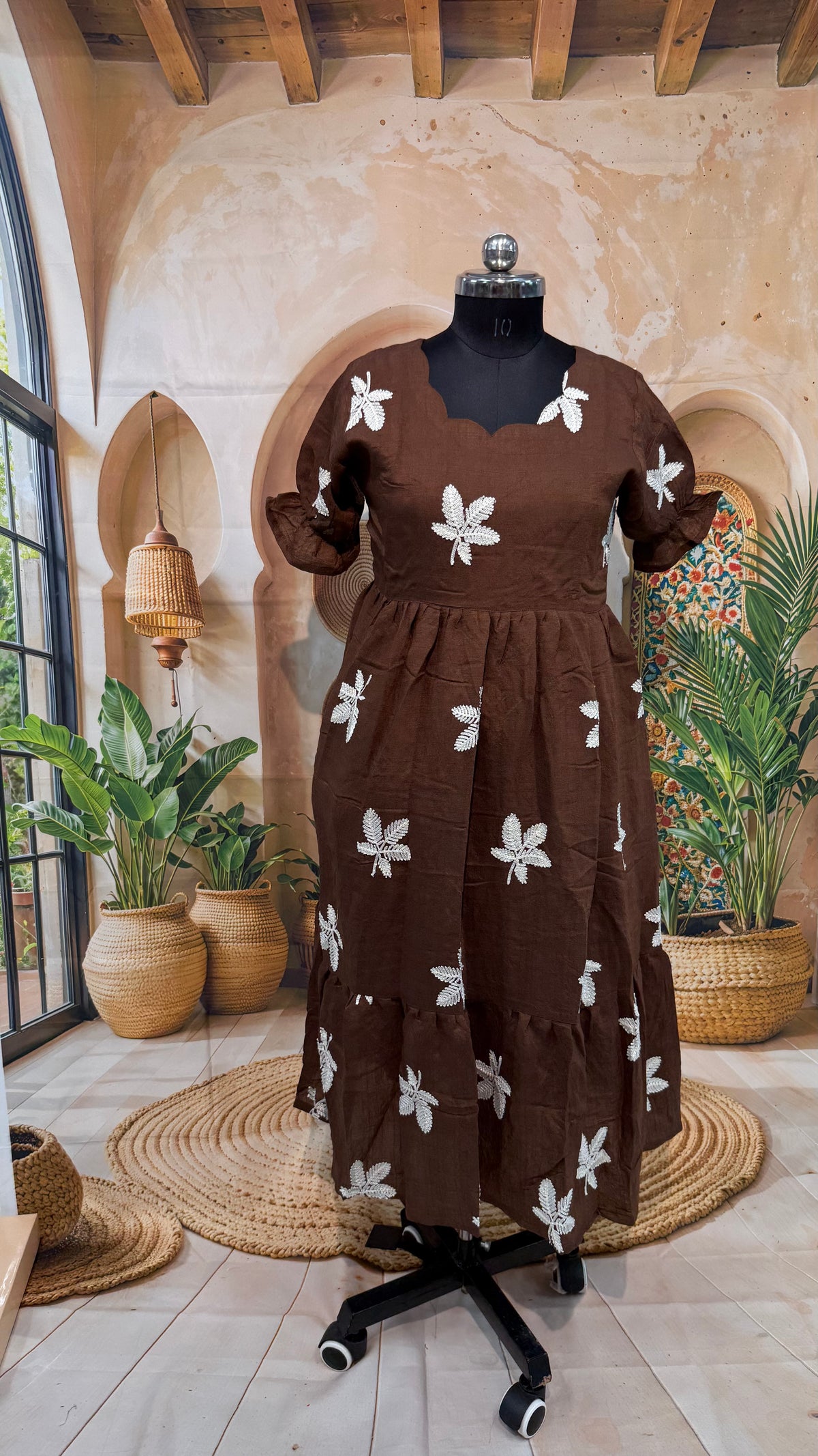 MRC415 Georget Crush Frock plus size