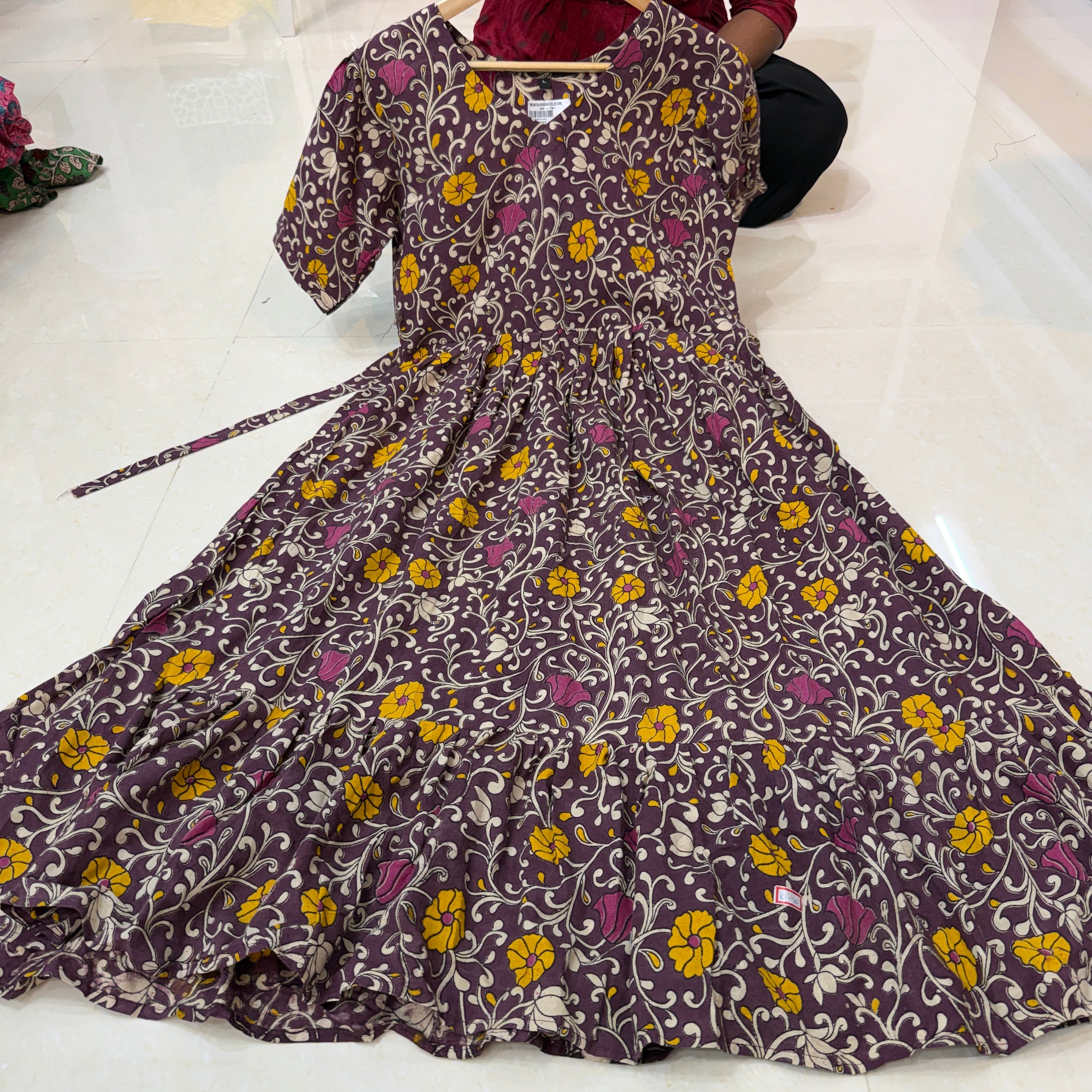 MRC224 cotton Kalamkari frocks