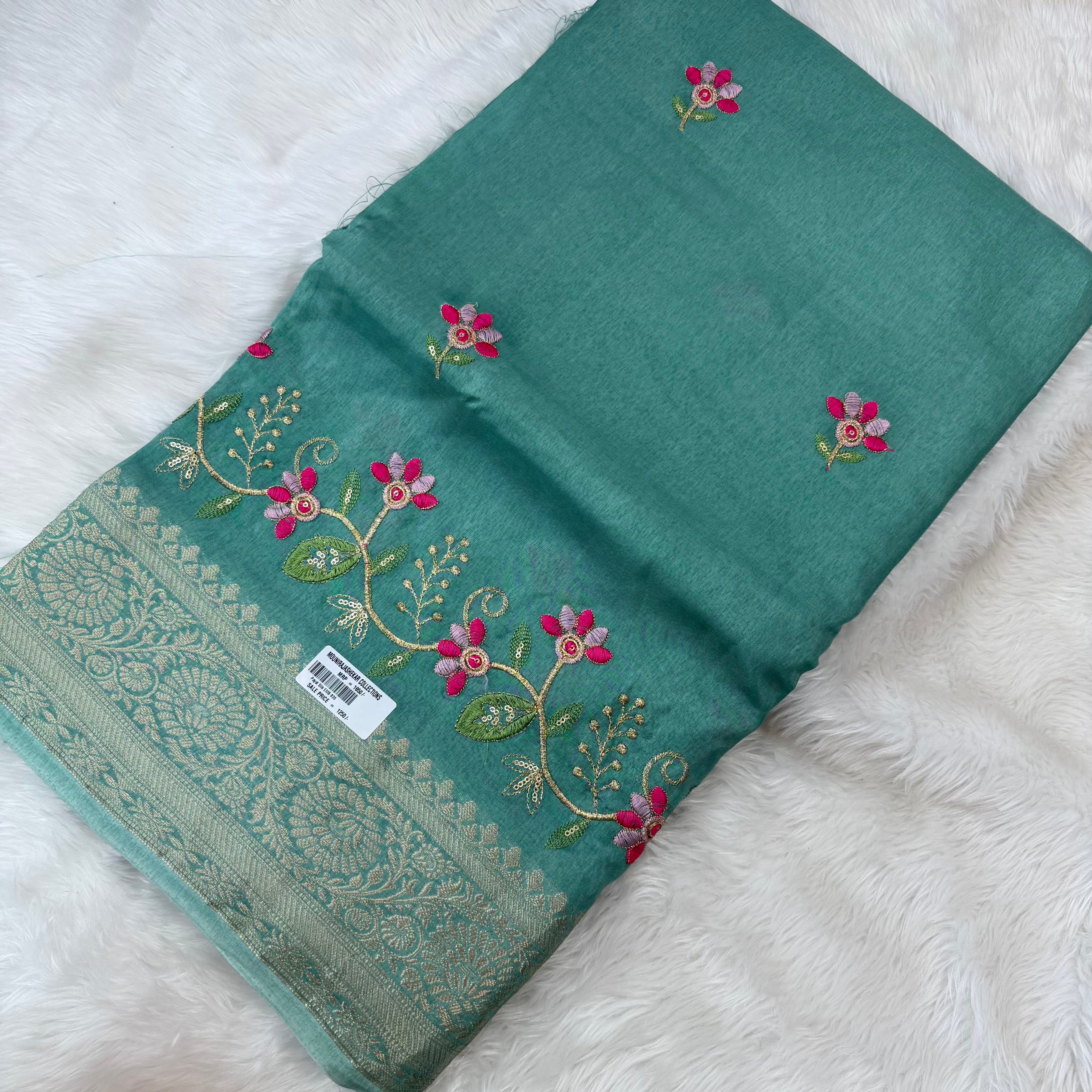 MRC178 Green Mysore Silk / Payal Silk