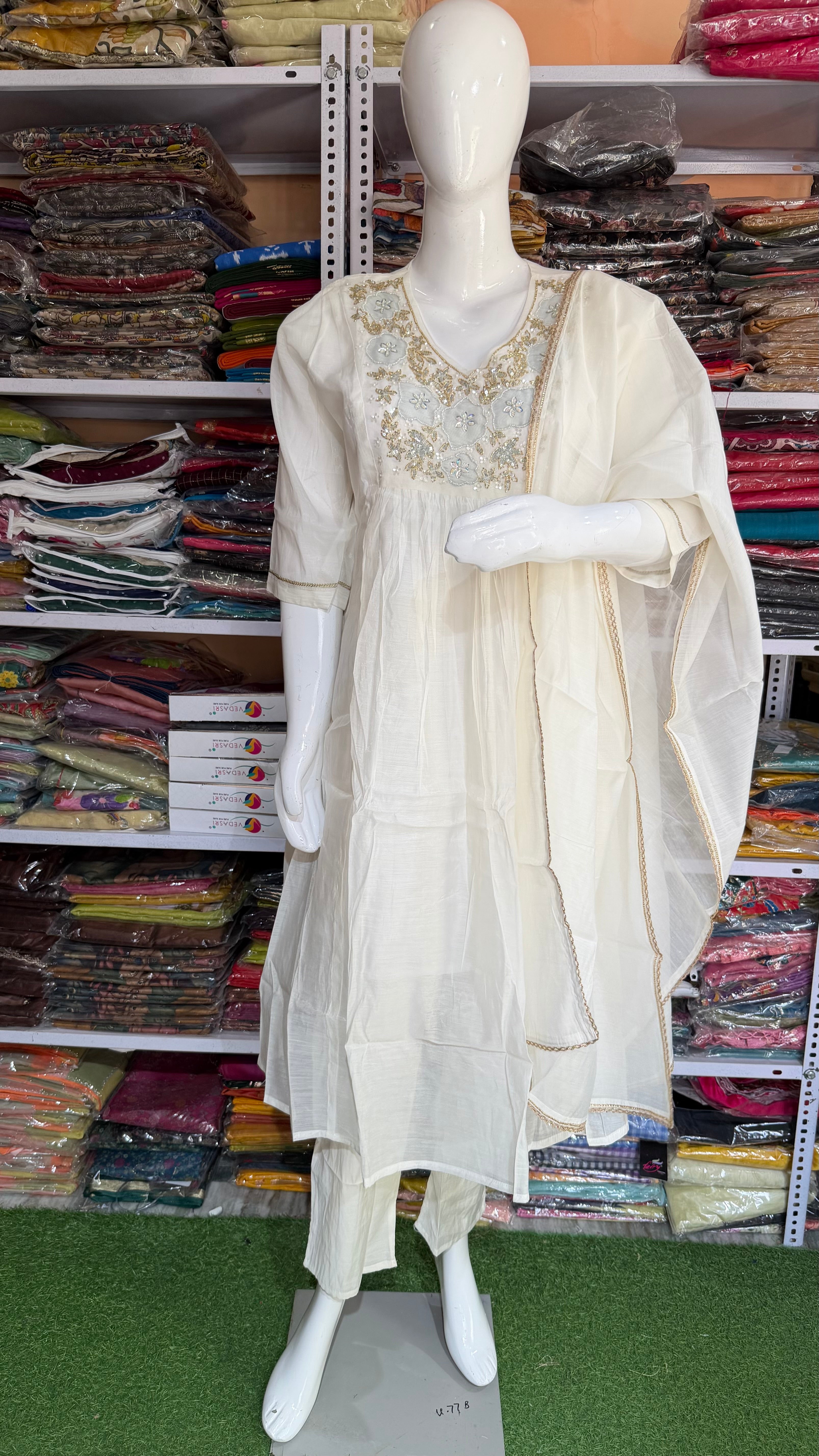 MRC107 3 piece party wear kurti set