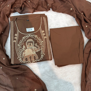 Aadi Sale / Cotton 3pc Emb