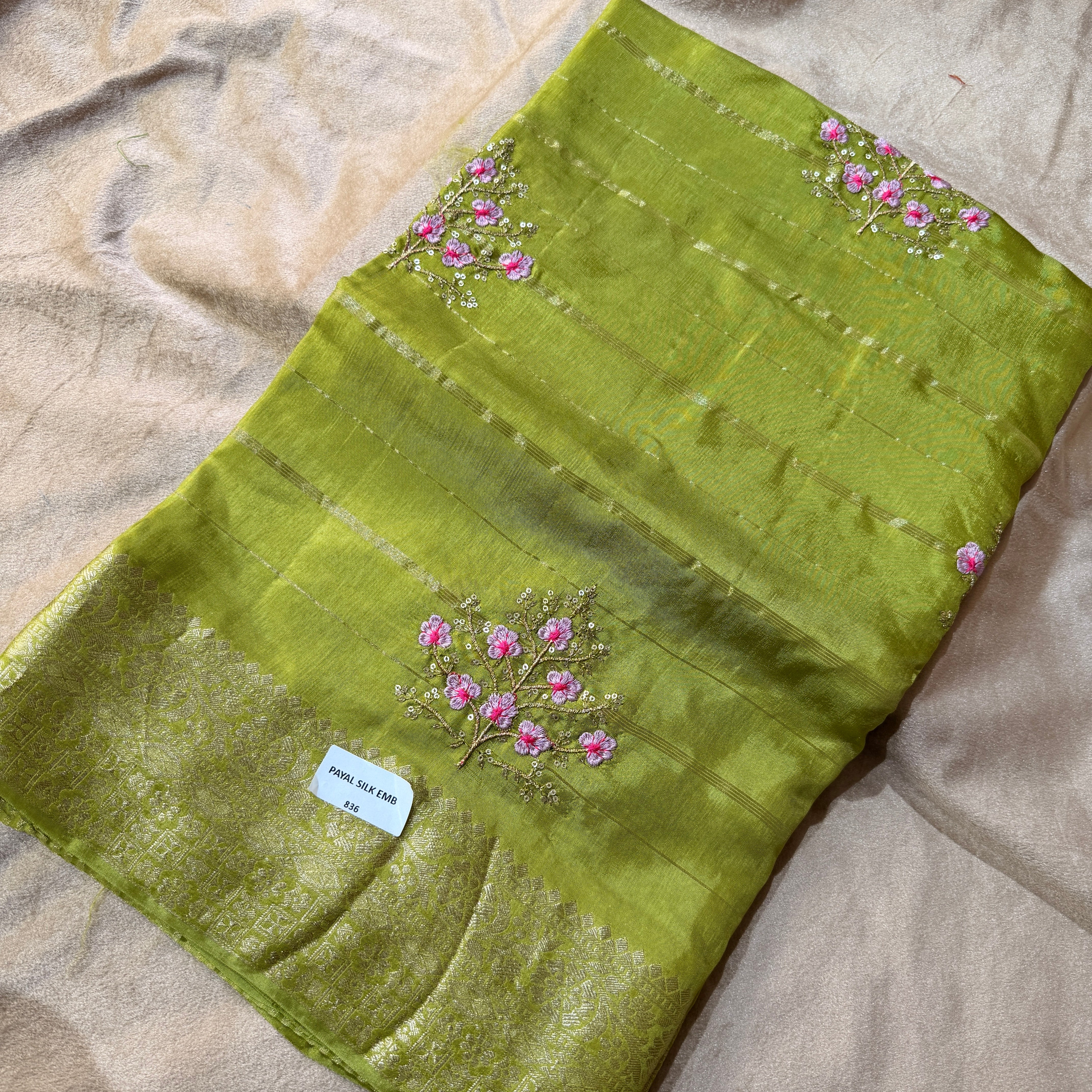 MRC12 Mysore Green Silk/Payal Silk