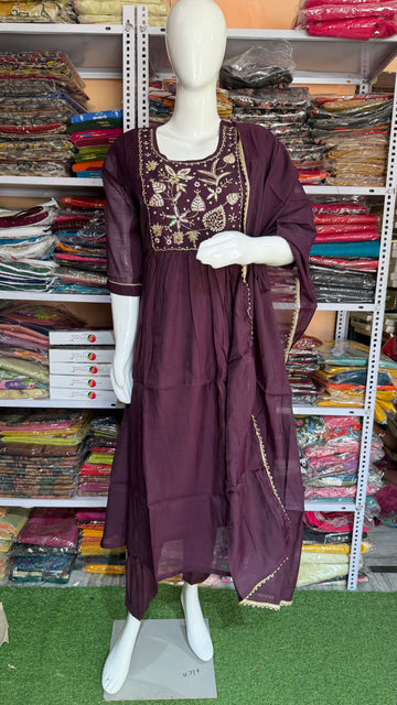 MRC107 3 piece party wear kurti set