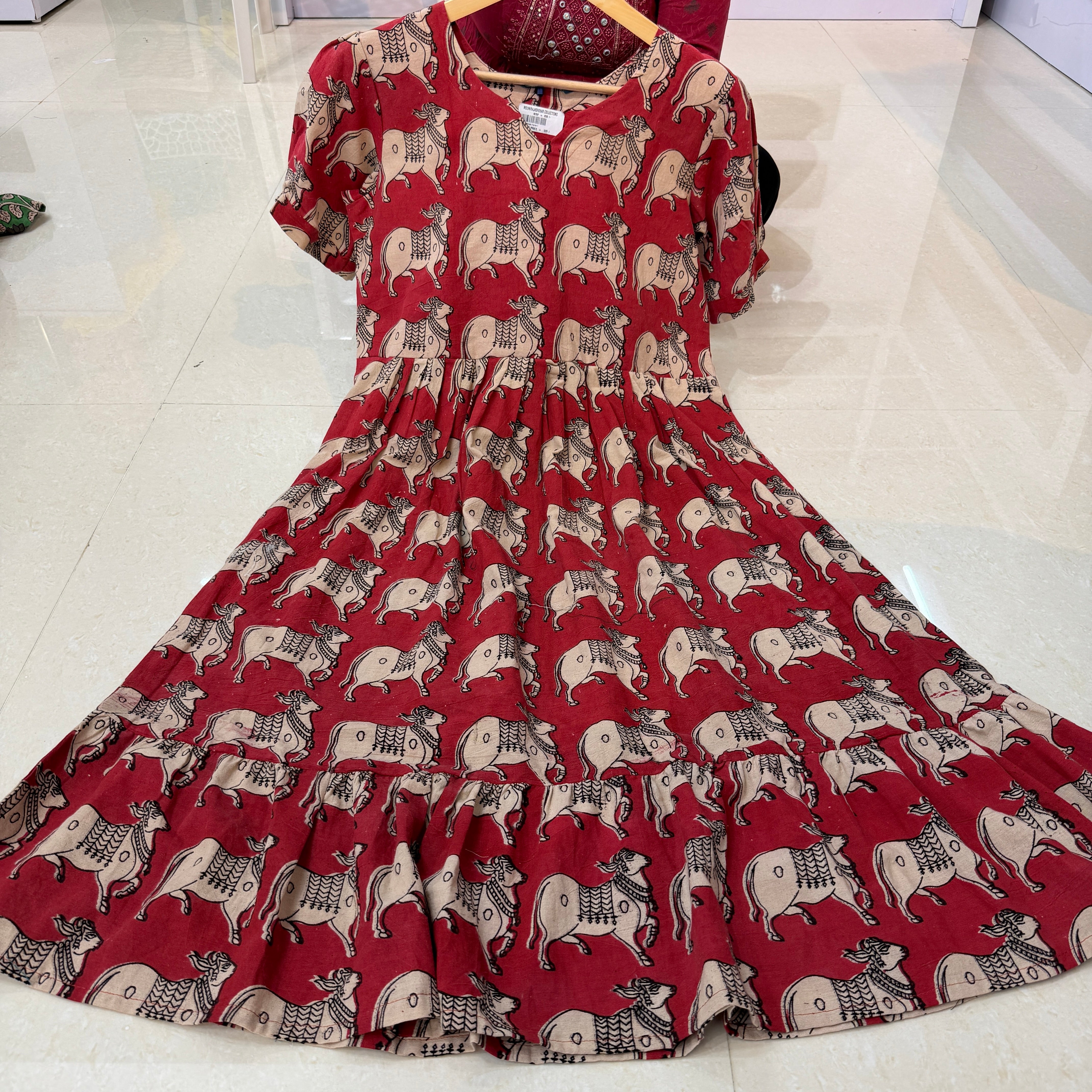 MRC224 cotton Kalamkari frocks