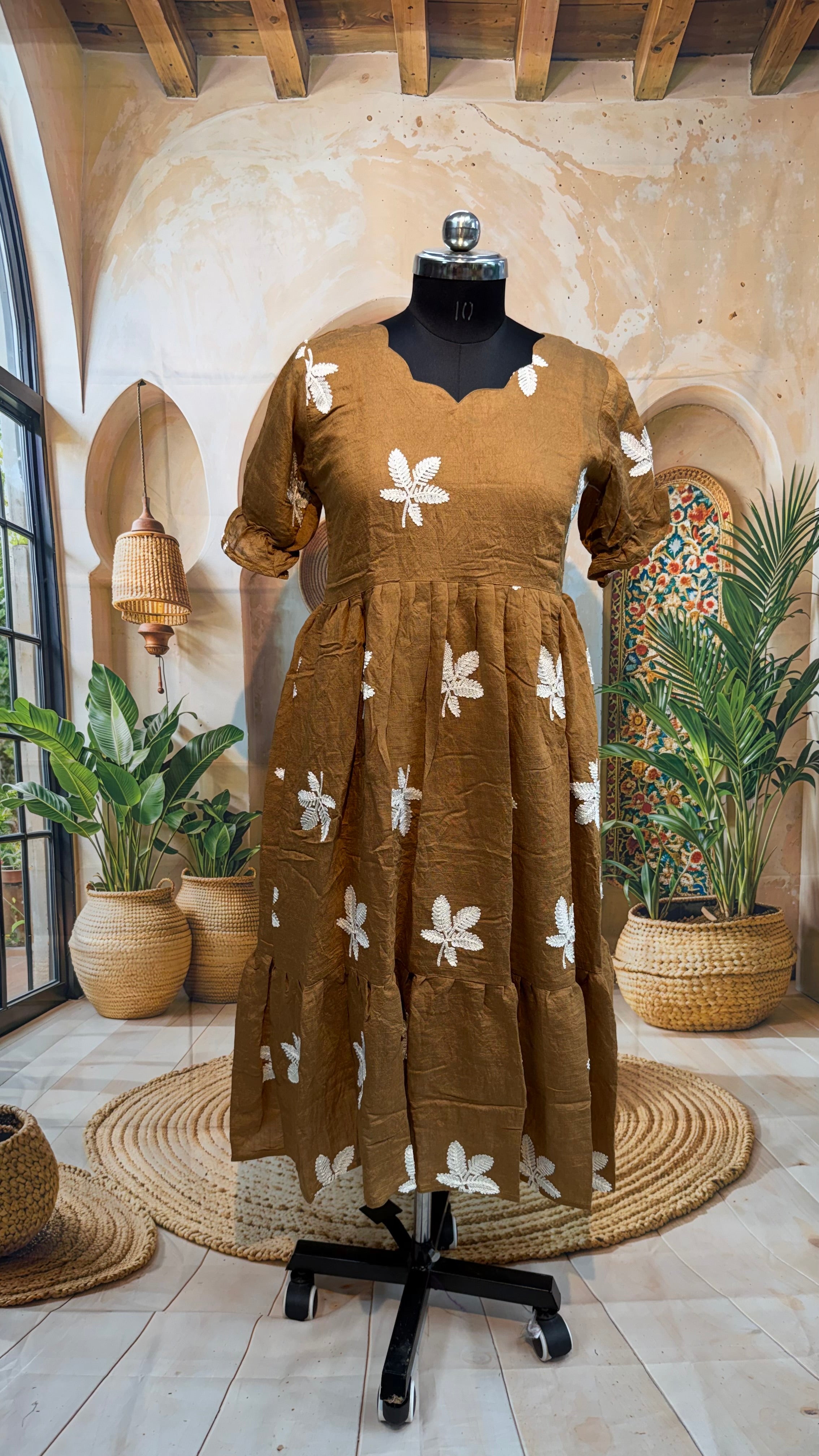 MRC415 Georget Crush Frock plus size