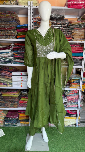 MRC107 3 piece party wear kurti set