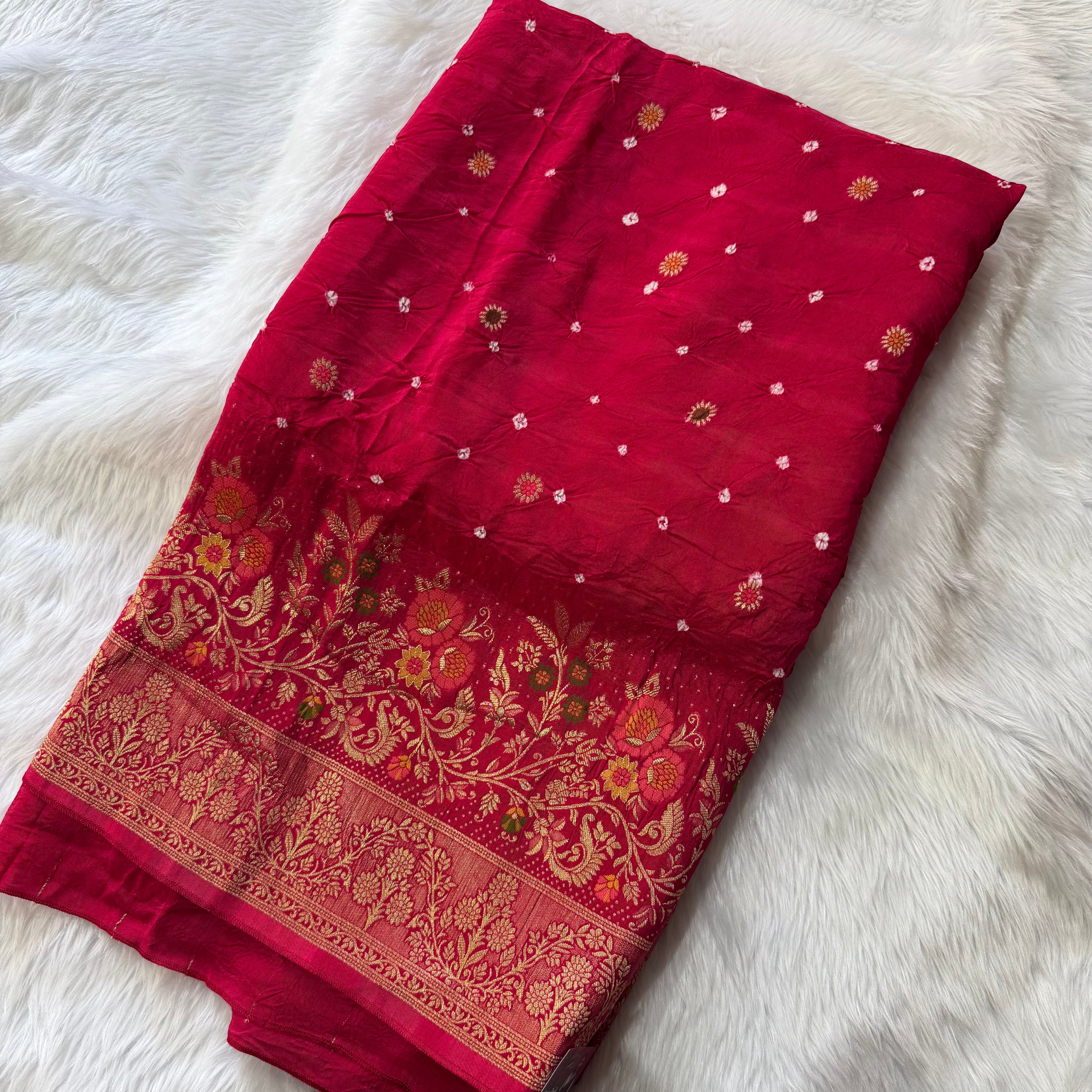 MRC131 premium handcrafted Bandini HO saree