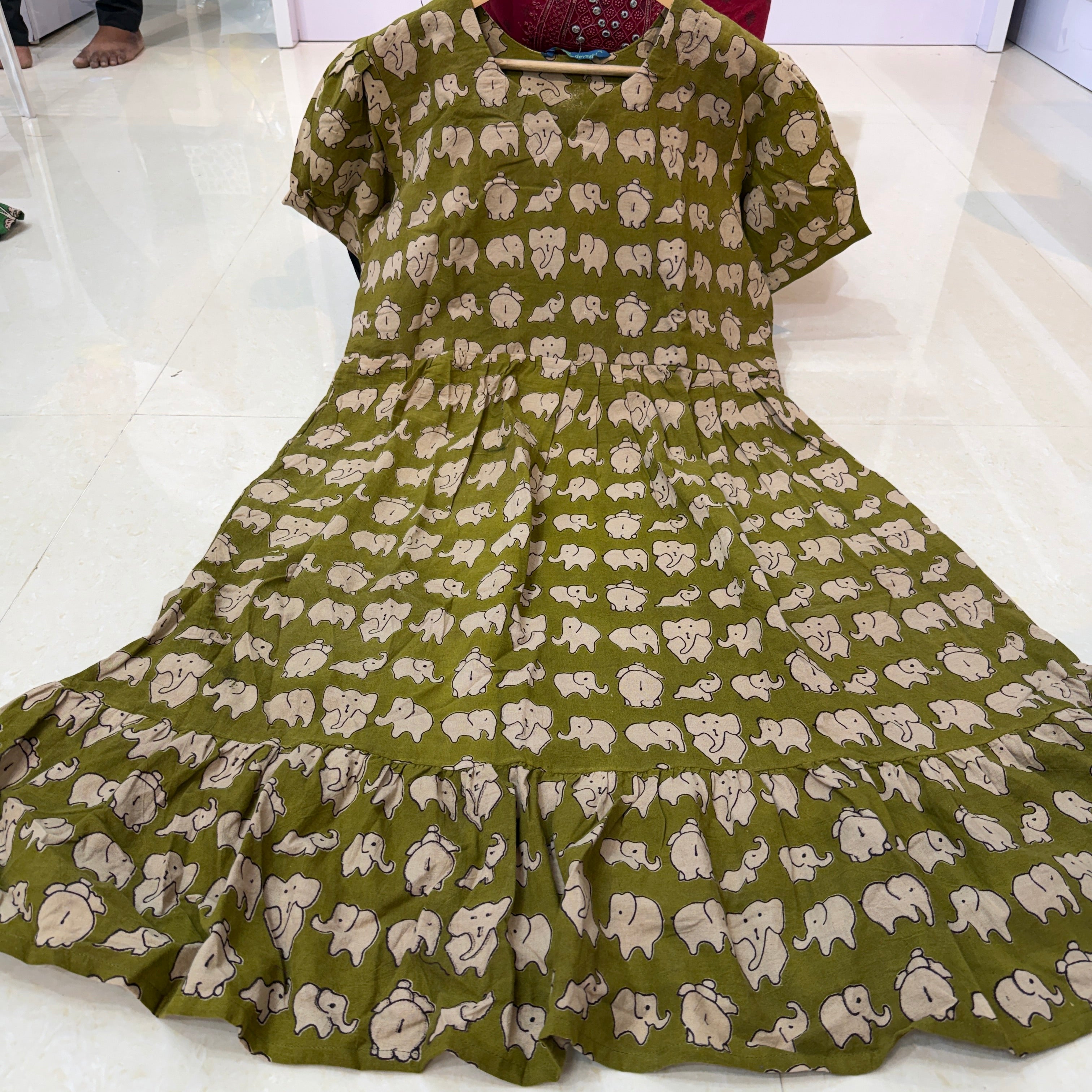 MRC224 cotton Kalamkari frocks