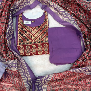 Aadi Sale /Dabu cotton 3pc