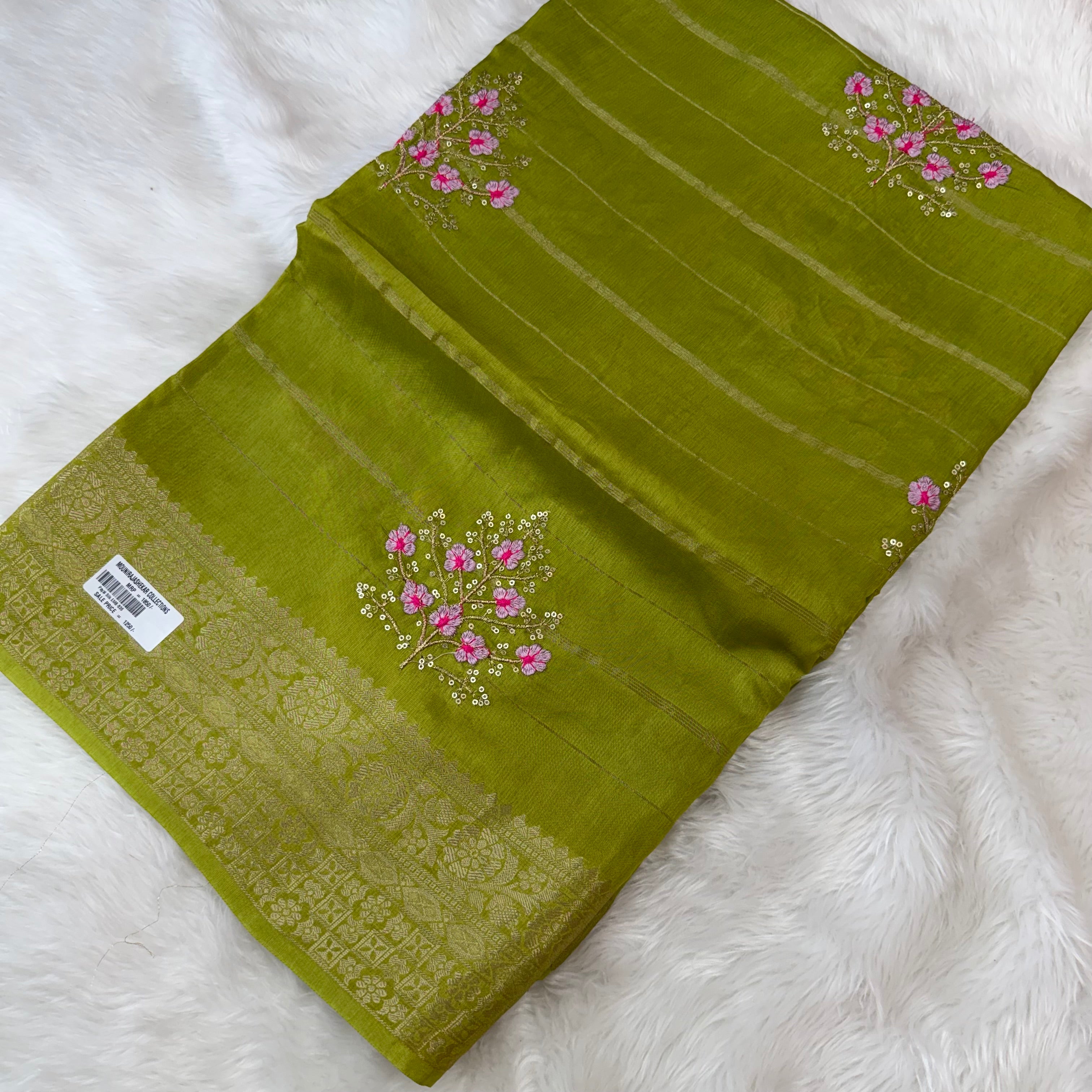 MRC178 Green Mysore Silk / Payal Silk