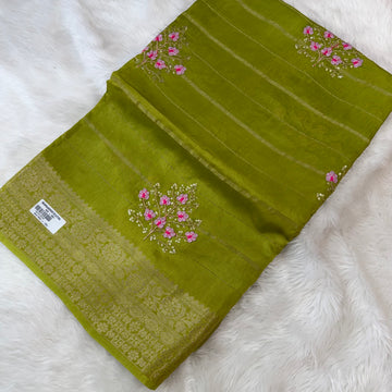 MRC178 Green Mysore Silk / Payal Silk