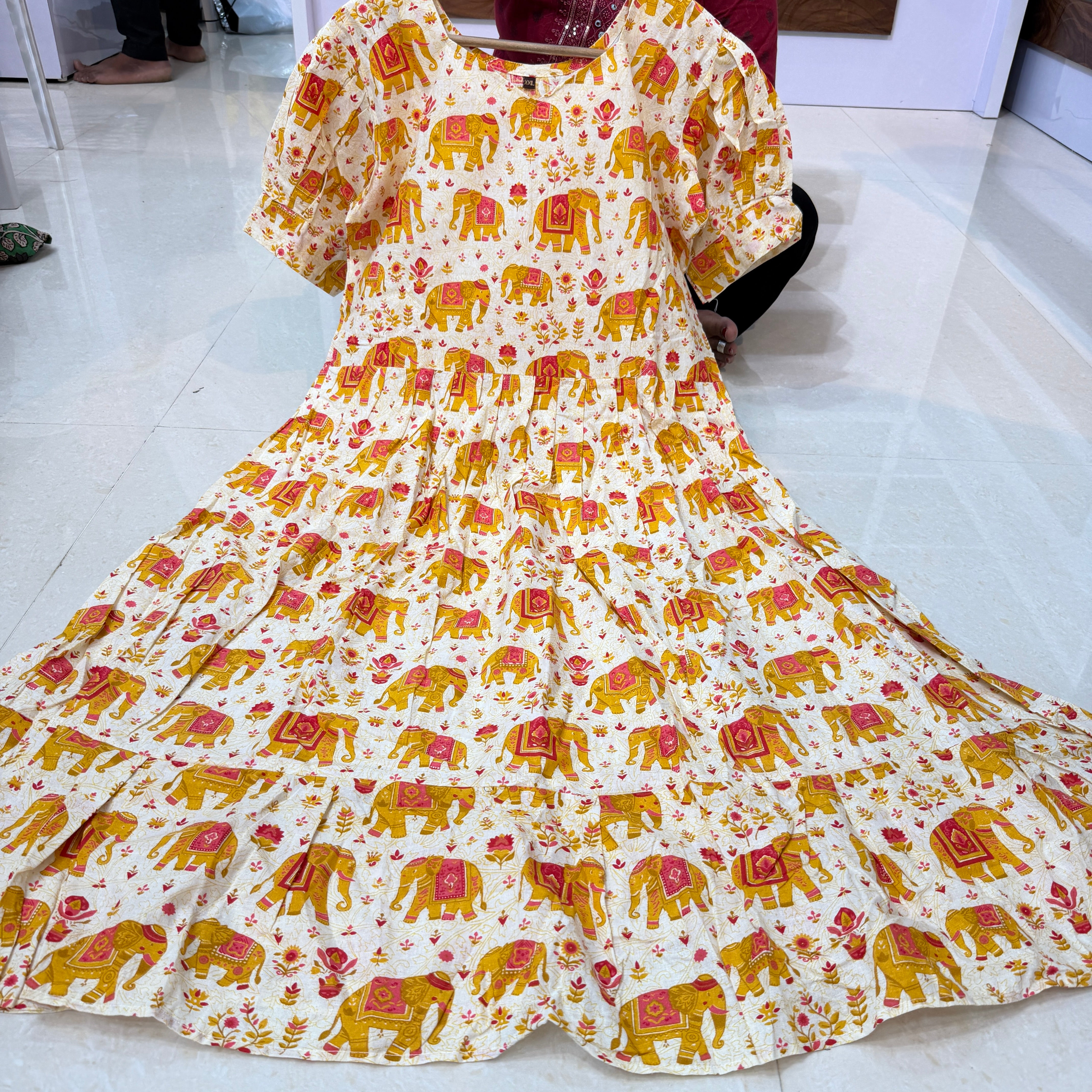 MRC224 cotton Kalamkari frocks