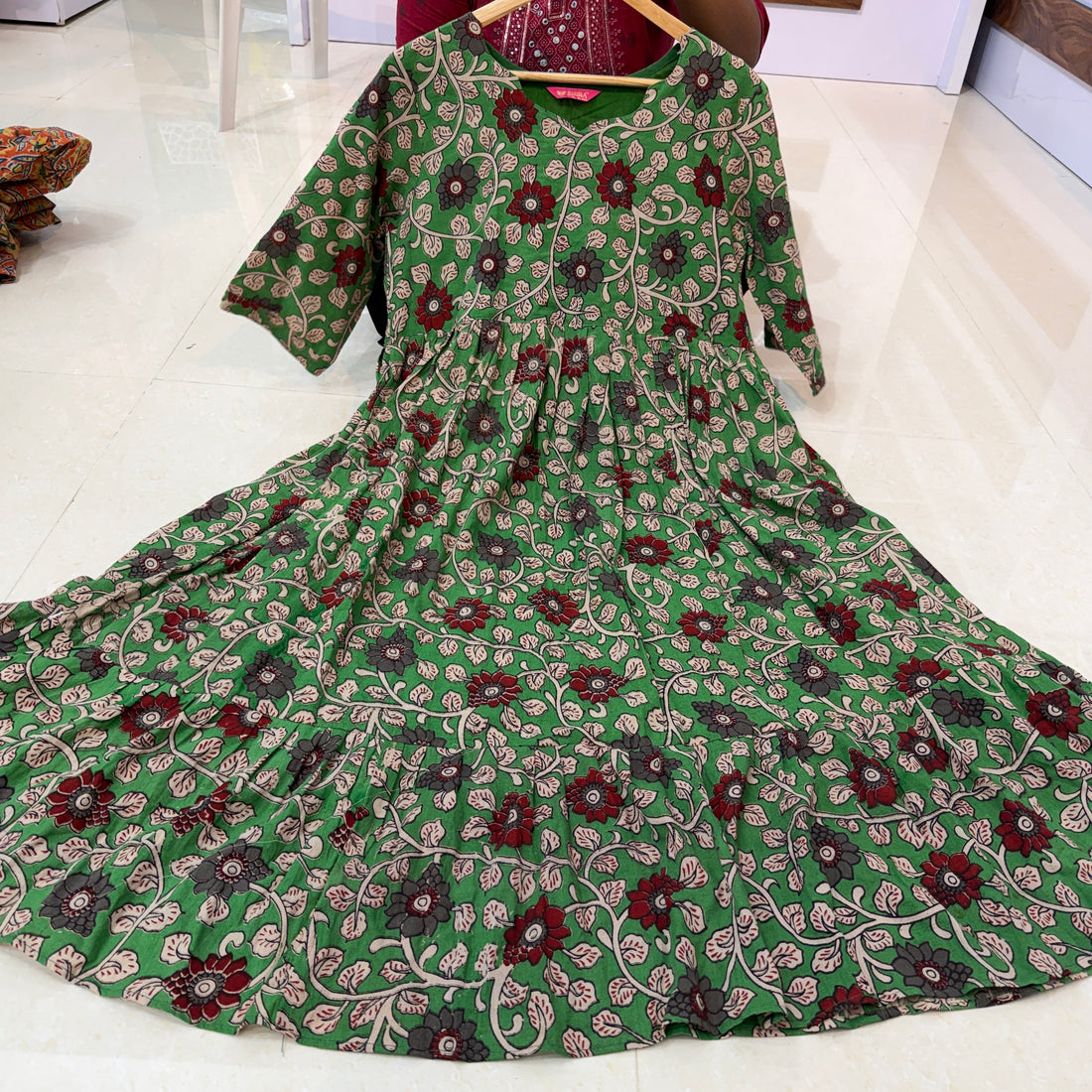 MRC224 cotton Kalamkari frocks