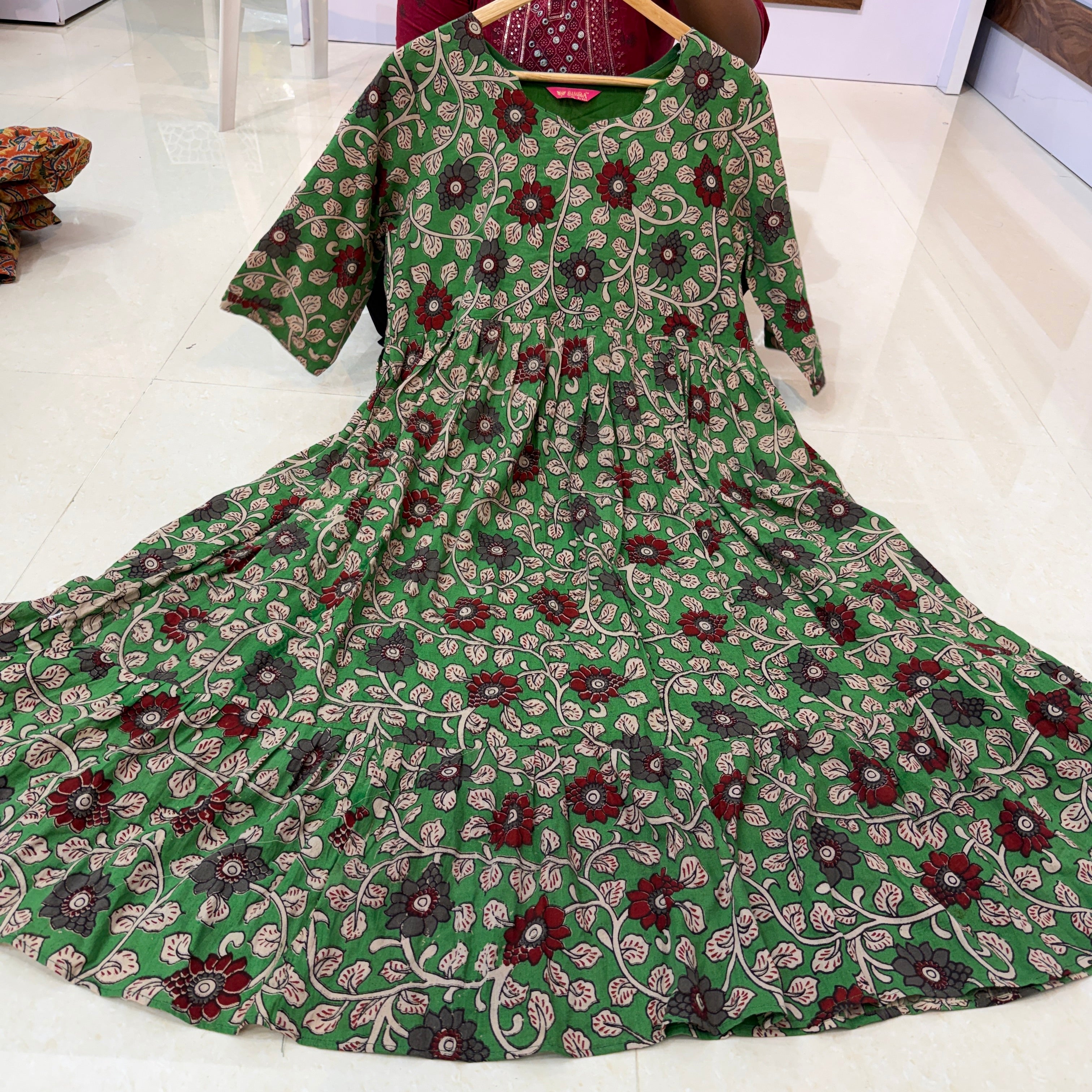 MRC224 cotton Kalamkari frocks