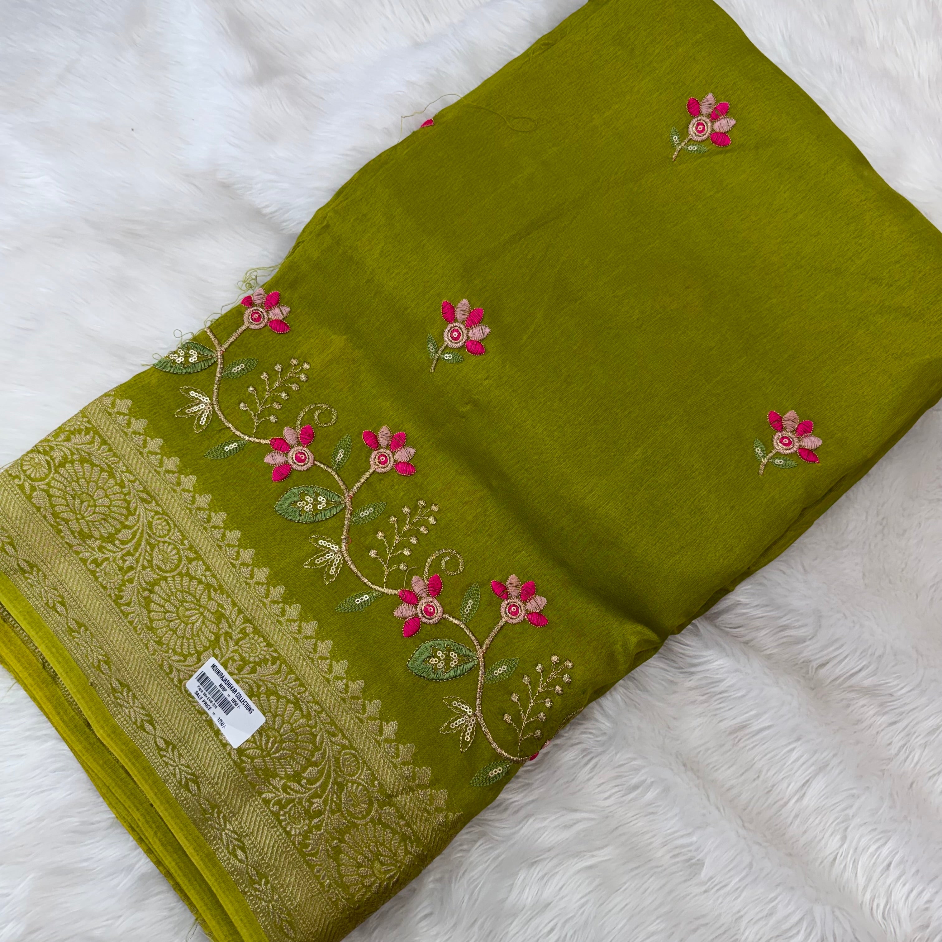 MRC178 Green Mysore Silk / Payal Silk