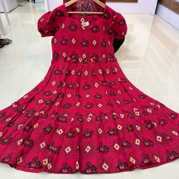 MRC224 cotton Kalamkari frocks