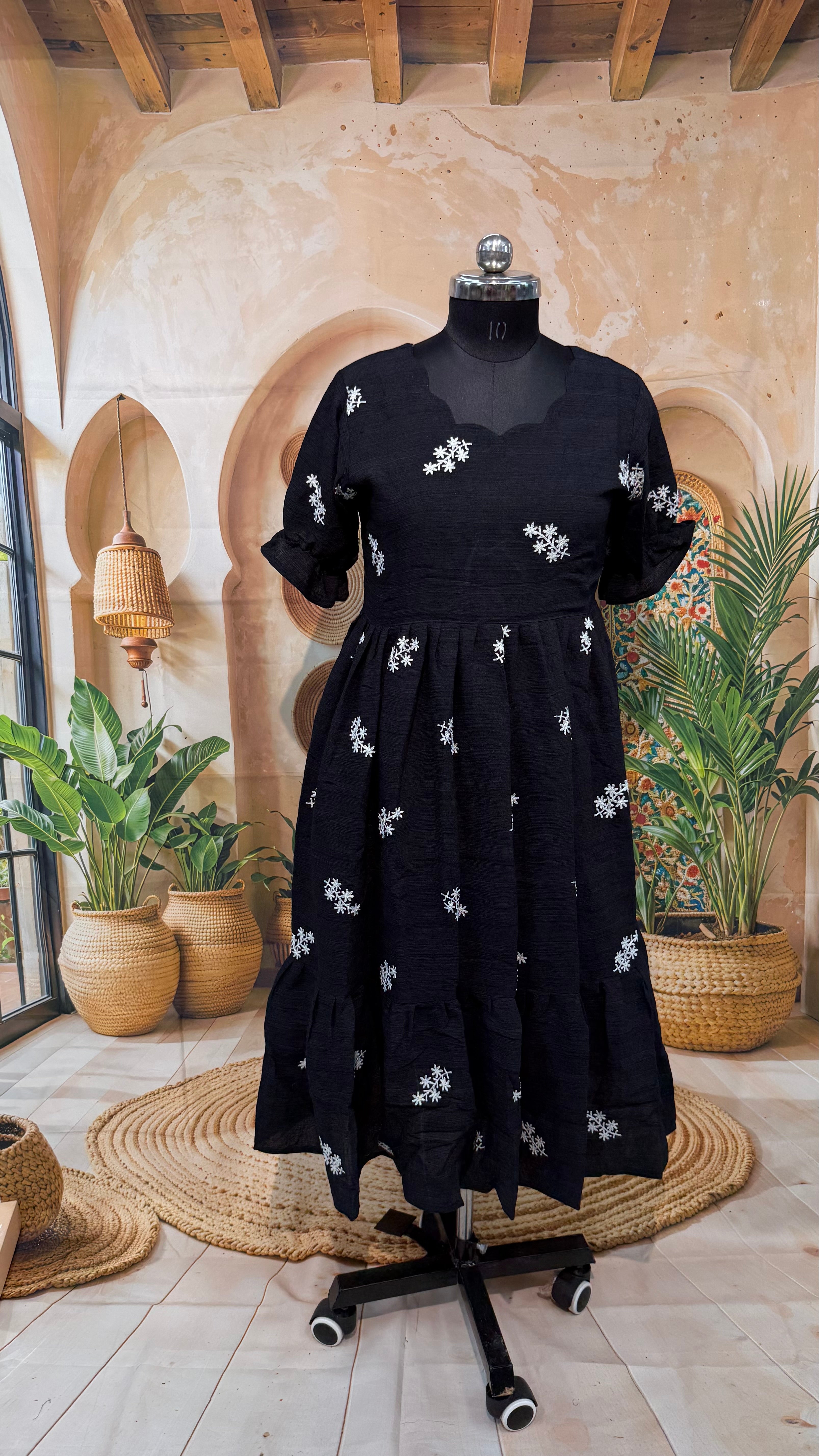 MRC415 Georget Crush Frock plus size