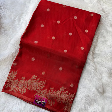 MRC132 PREMIUM Mashru silk Kota saree with satin patta