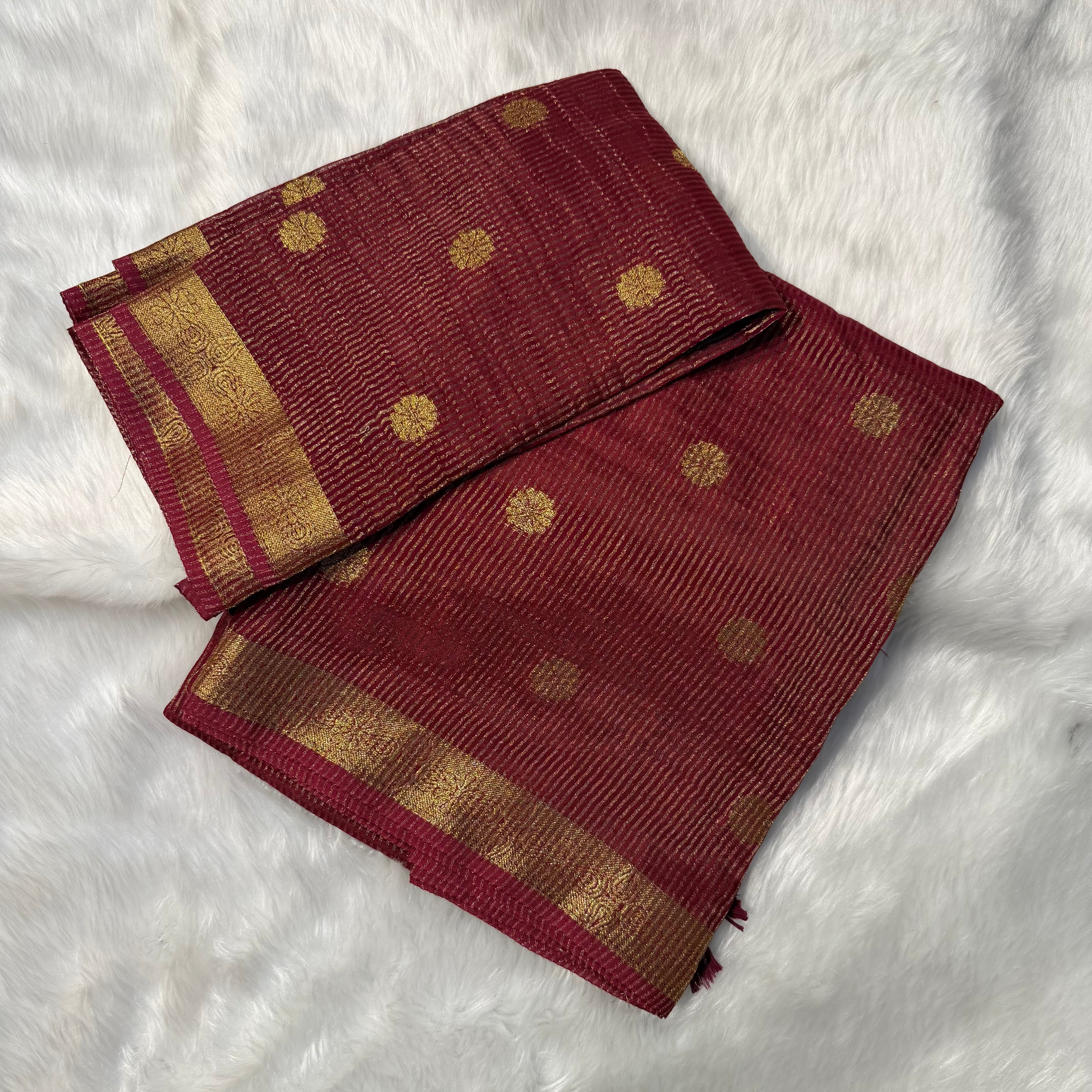 MRC39 Banaras Organza Tissue Sare /SILKOVA