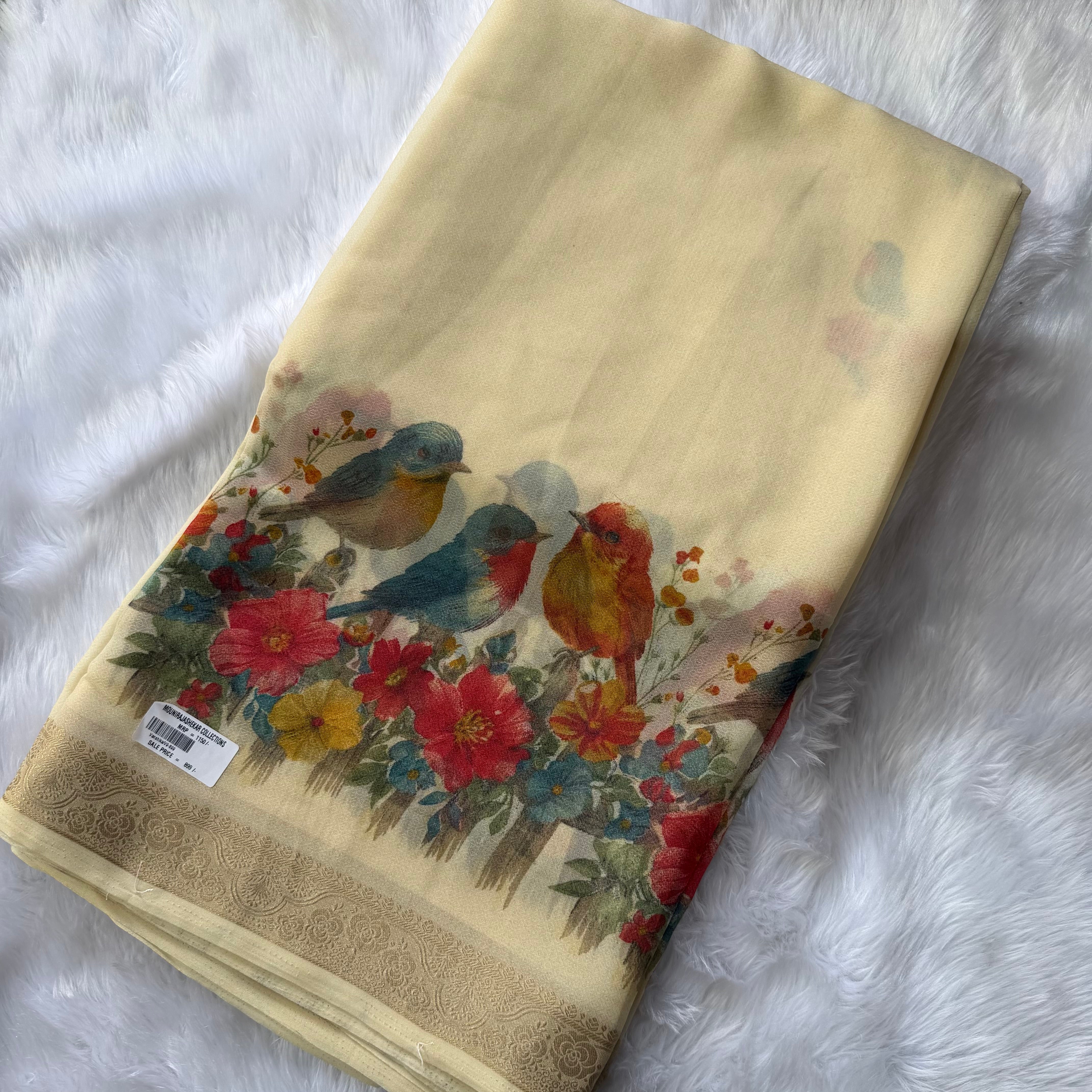 MRC140 Organza Crepe Georget saree/Vanshika