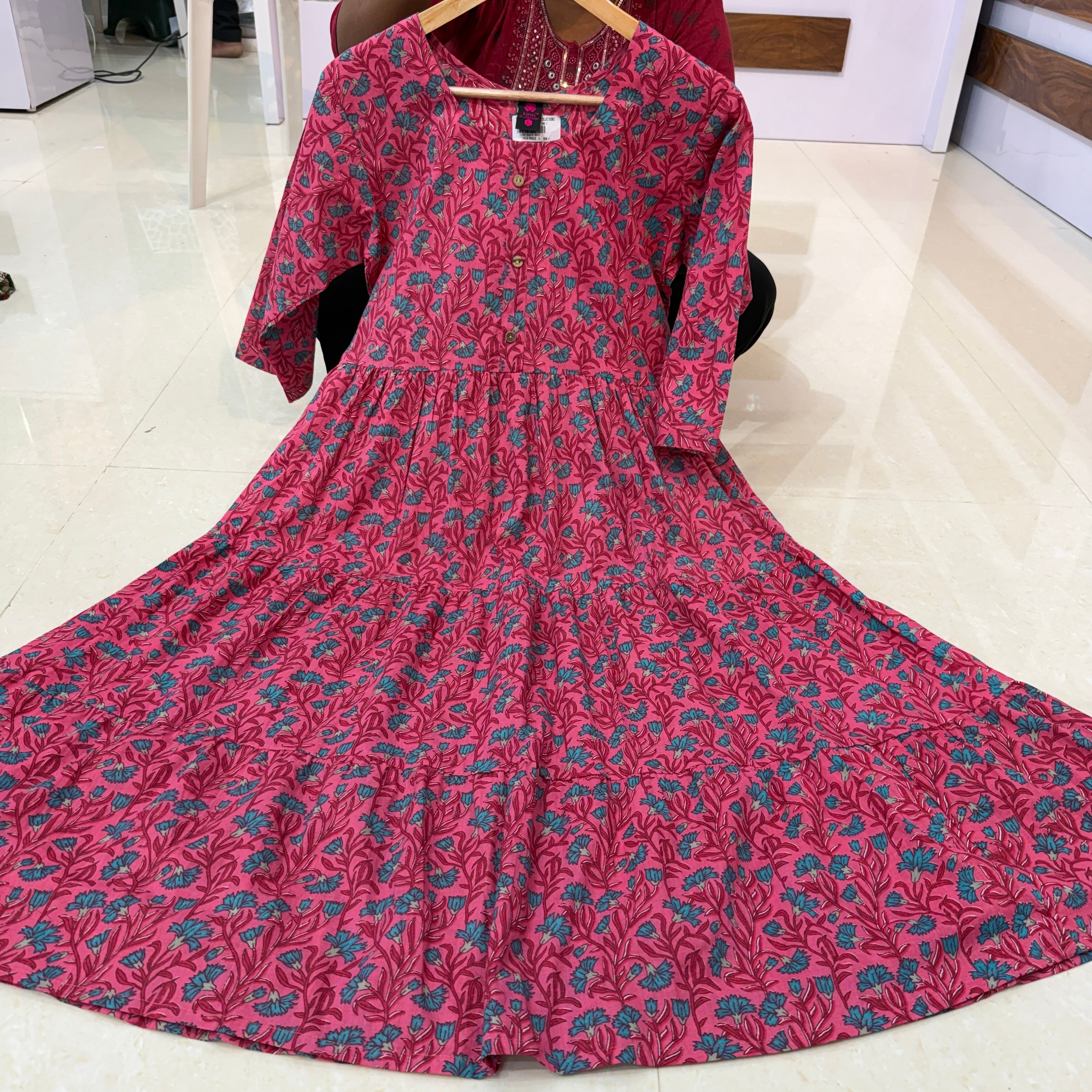 MRC224 cotton Kalamkari frocks