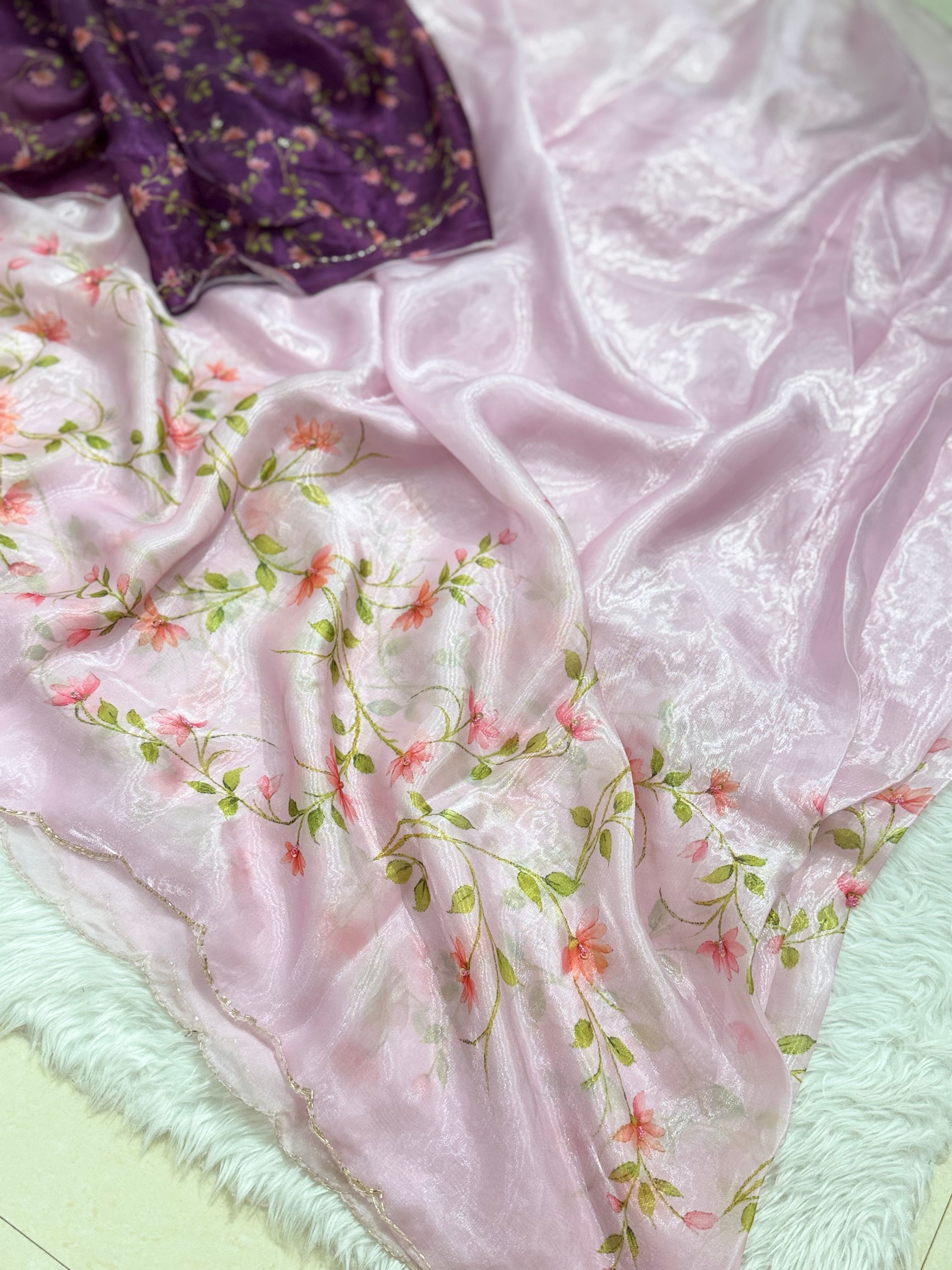 MRC323 Jay Shree pink butterfly