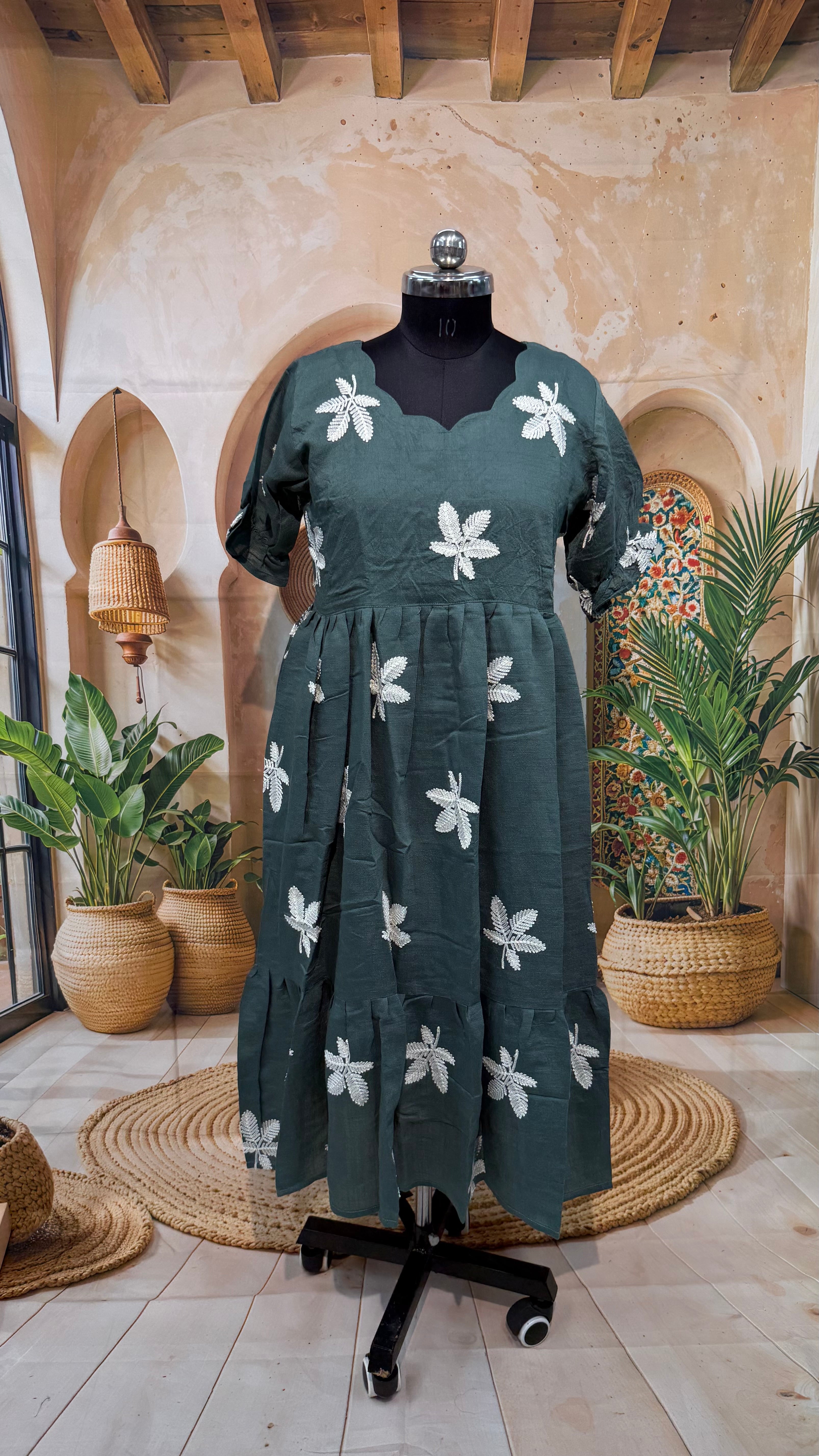 MRC415 Georget Crush Frock plus size