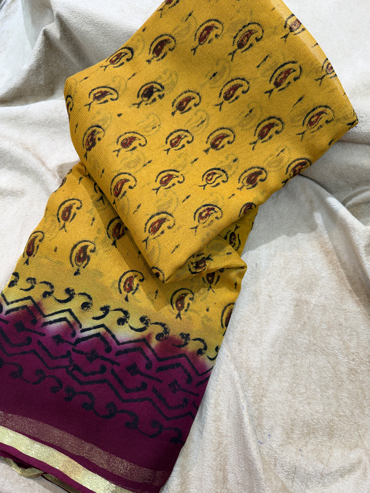 MRC314 Zari PIPINIG GEORGET SAREE
