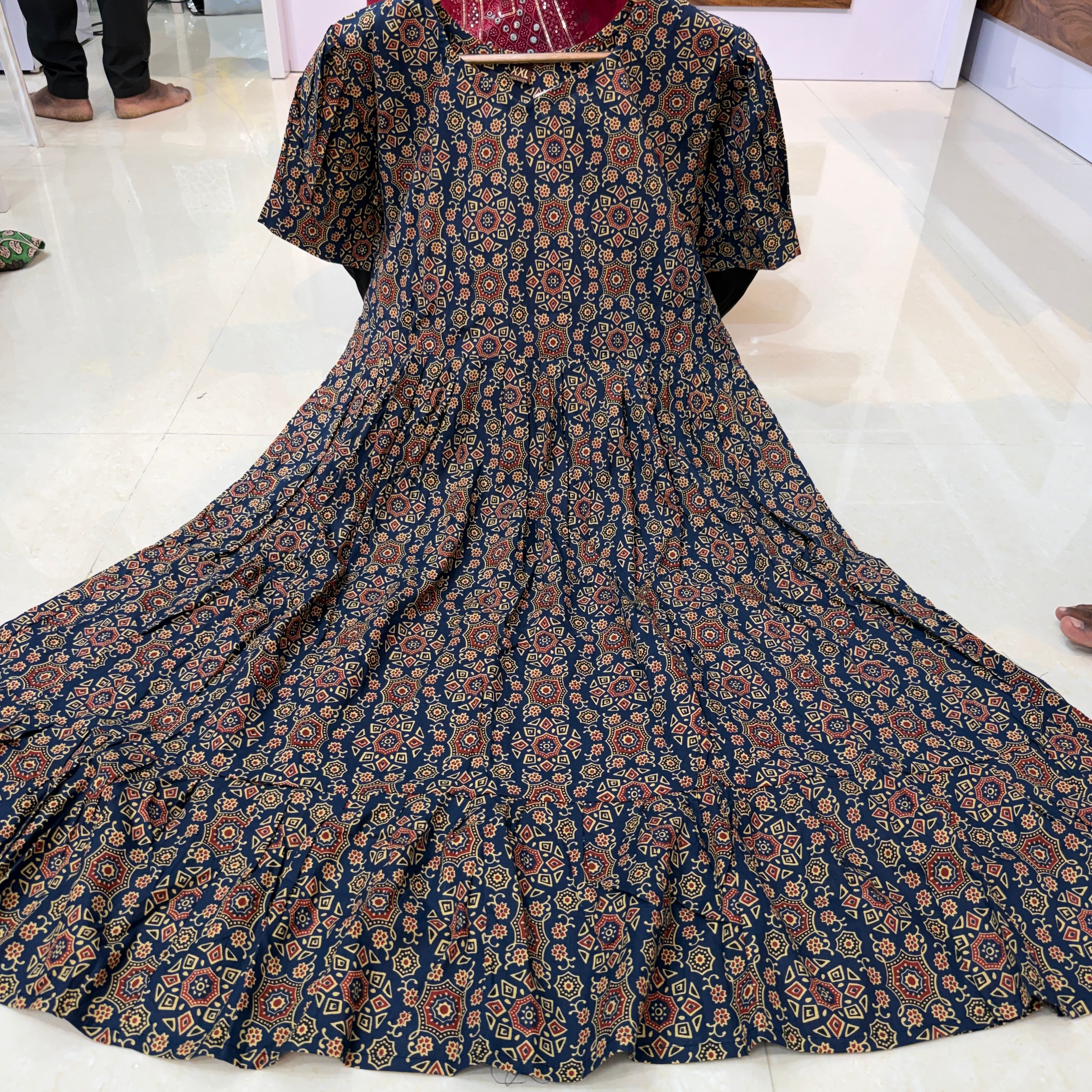 MRC224 cotton Kalamkari frocks