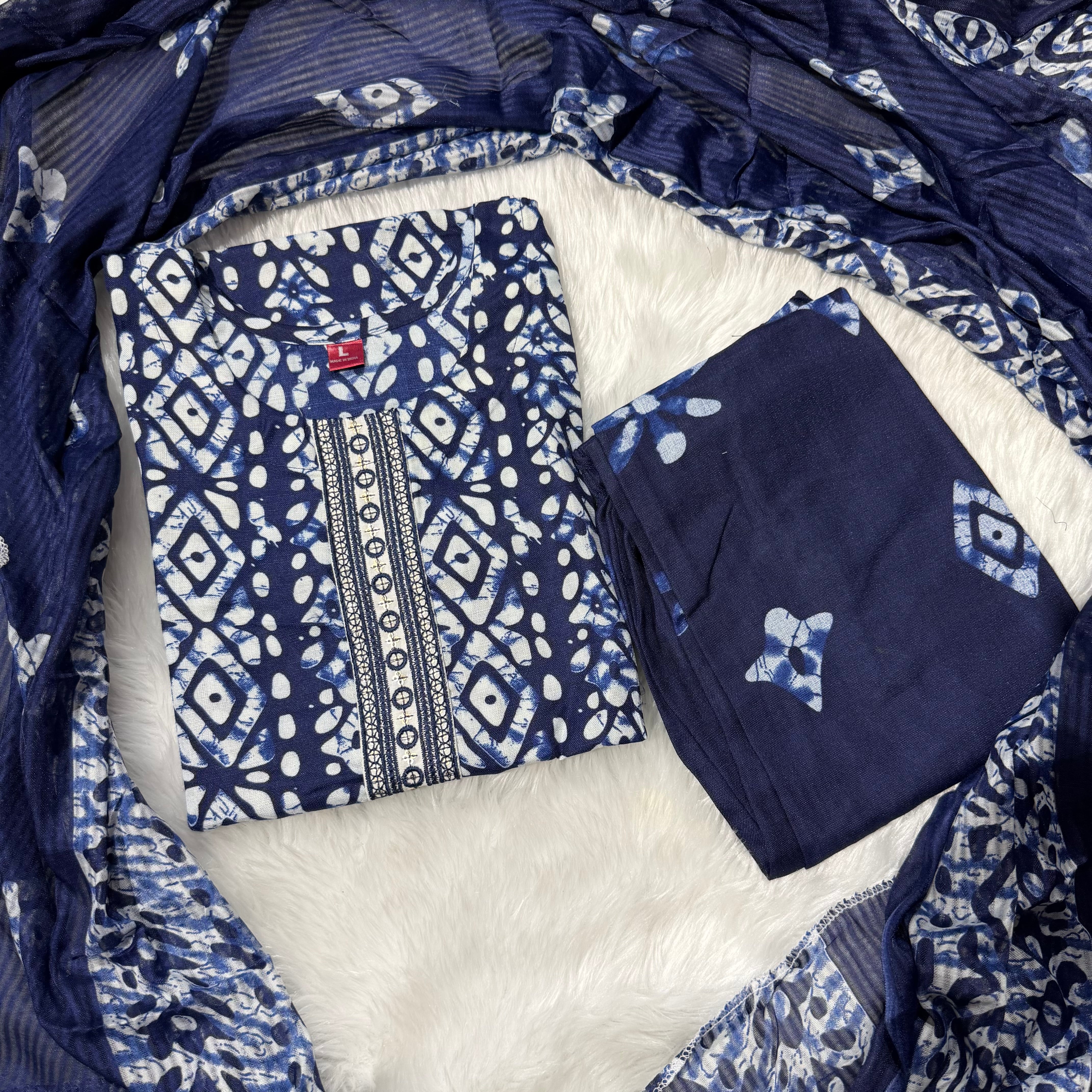 MRC144 Poonam 3 Piece kurti set