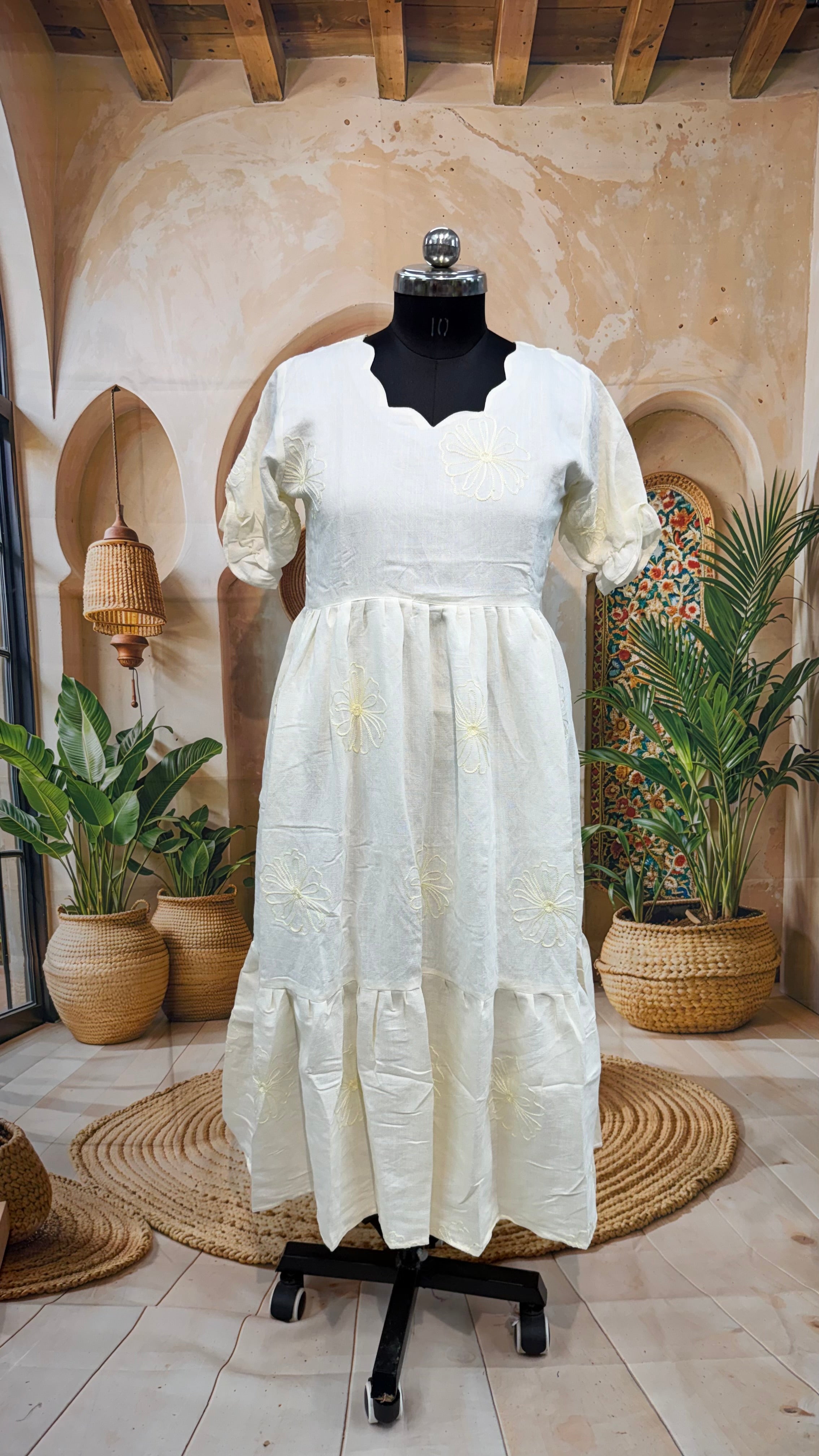 MRC415 Georget Crush Frock plus size
