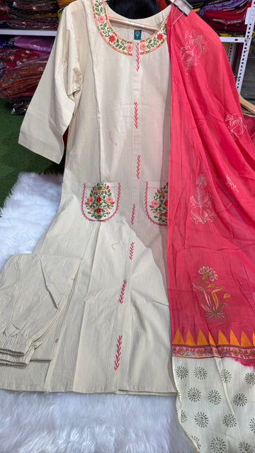 3 piece kurti sets